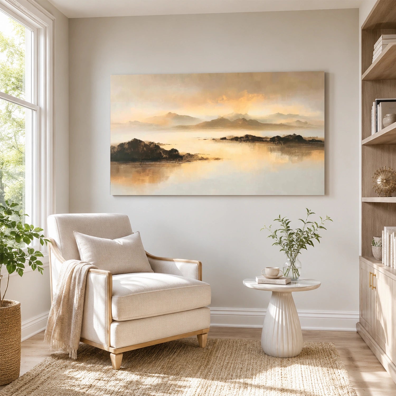 Abstract Mountain Canvas Art #WT264