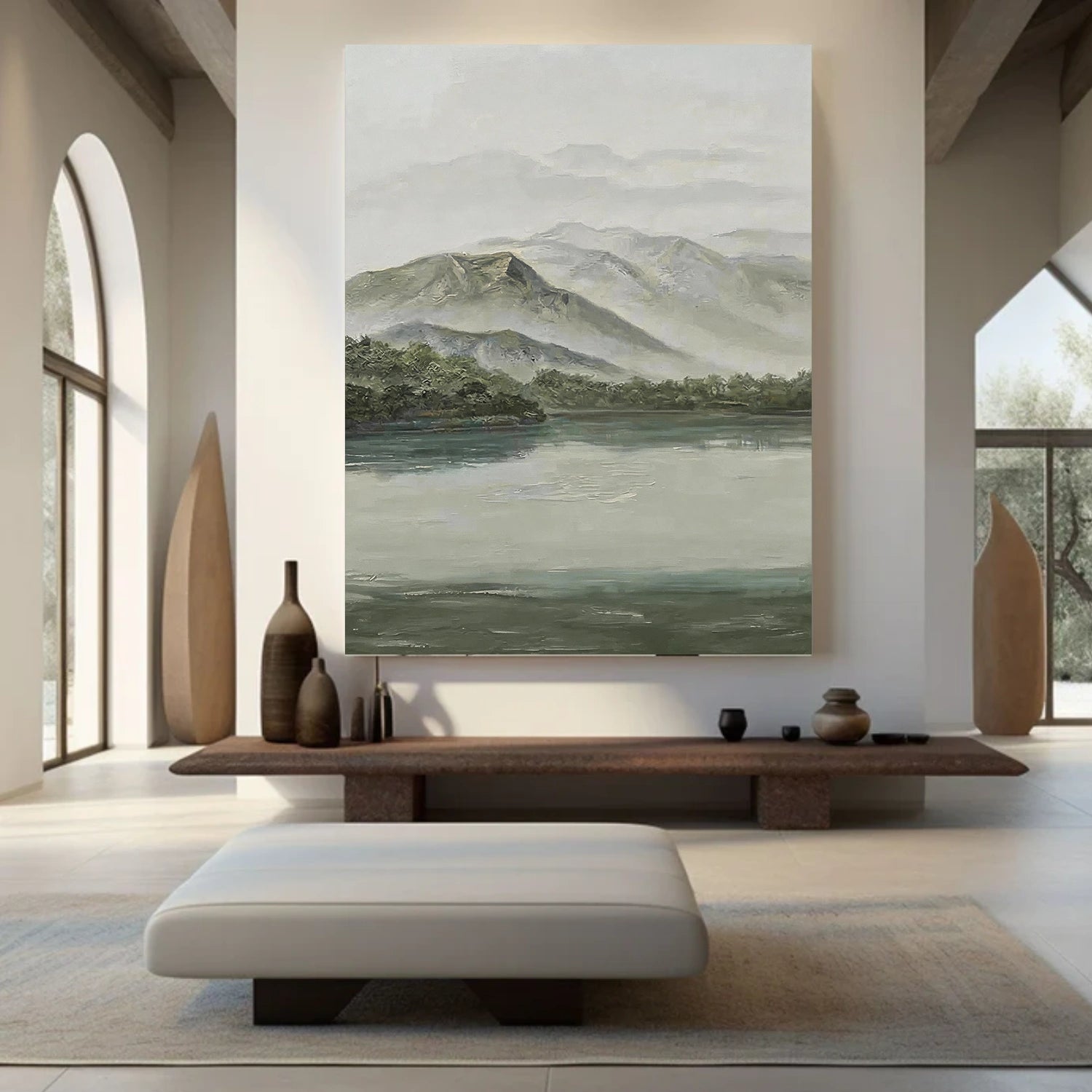 Abstract Mountain Canvas Art #WT261