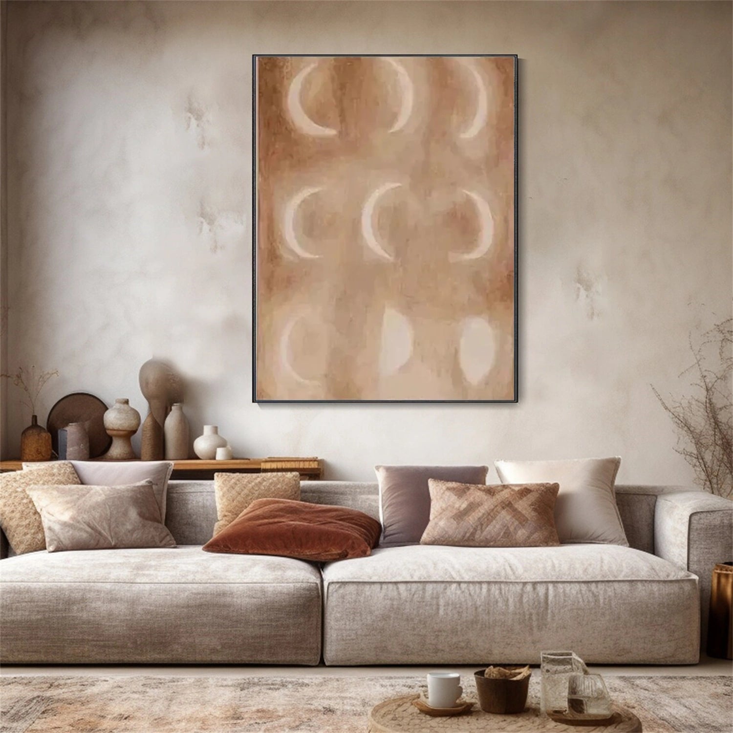 Wabi Sabi Abstract Canvas Art #WA210