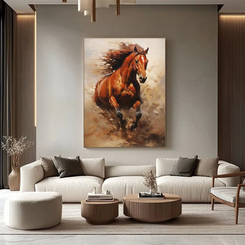 Abstract Animal Art Horse Wall Art #AT045