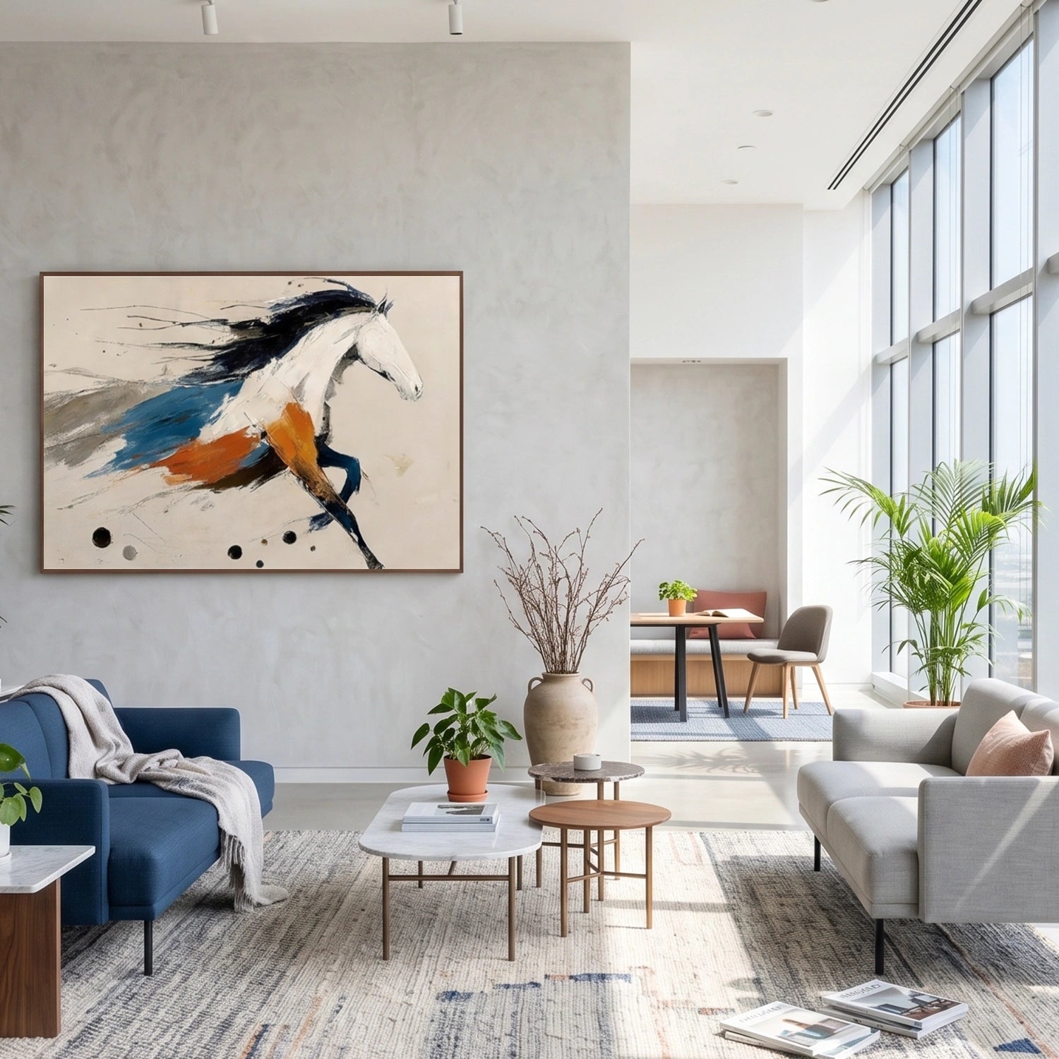 Abstract Animal Art Horse Wall Art #AT085