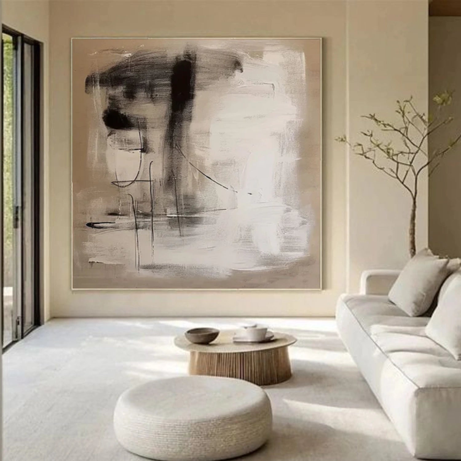 Wabi Sabi Abstract Canvas Art #WA223