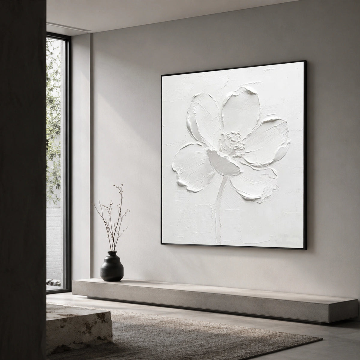 Tree And Flower Abstract Wall Art #TF232