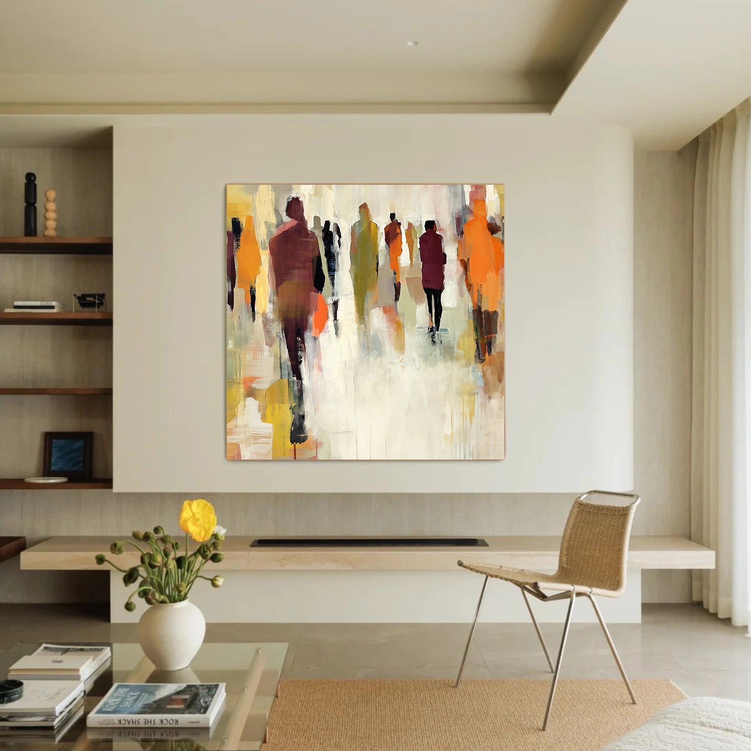 Colorful Abstract Portrait Wall Art #WP030