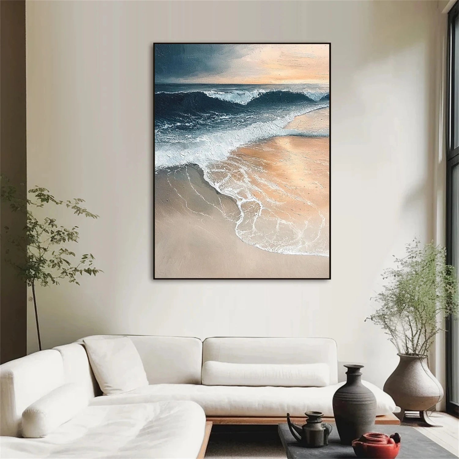 Sky And Ocean Abstract Wall Art #SO398