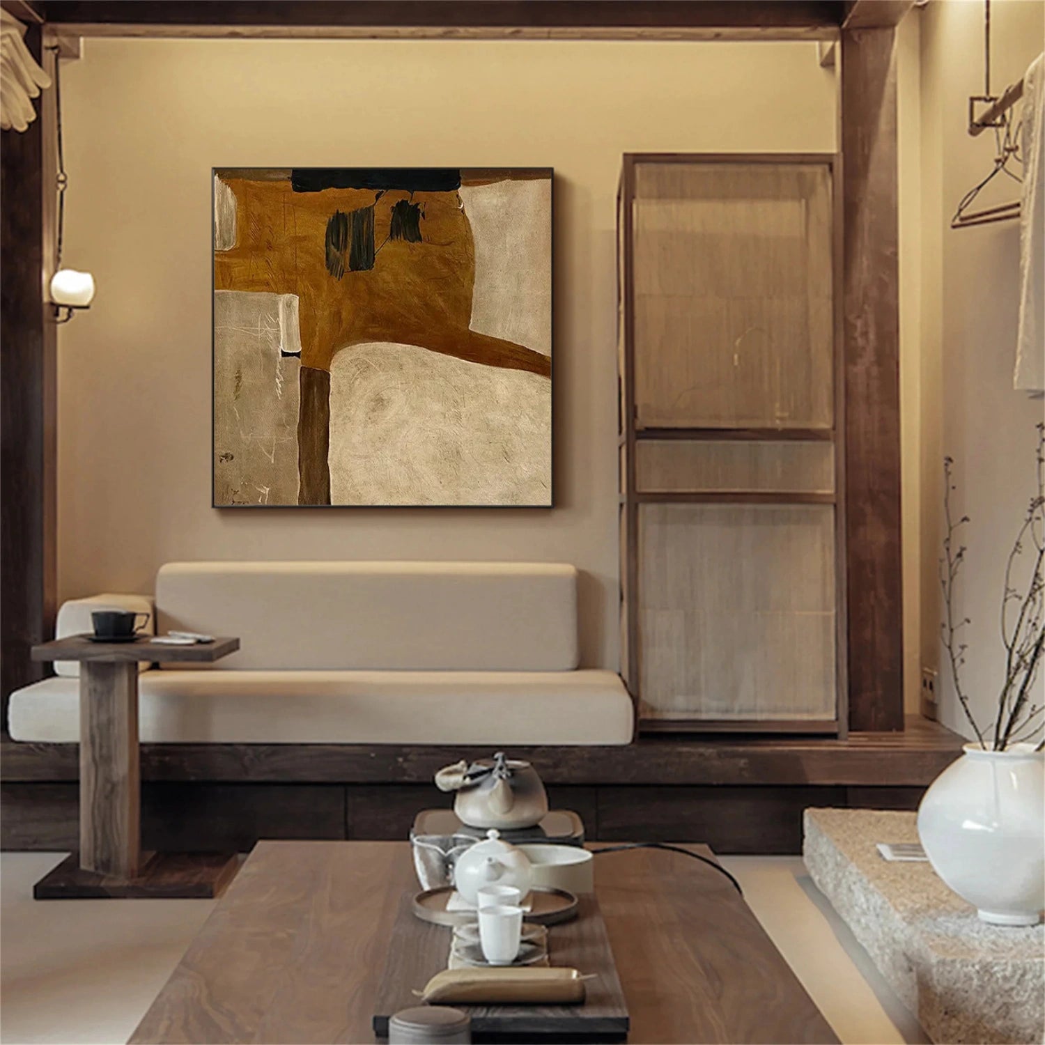 Wabi Sabi Abstract Canvas Art #WA203