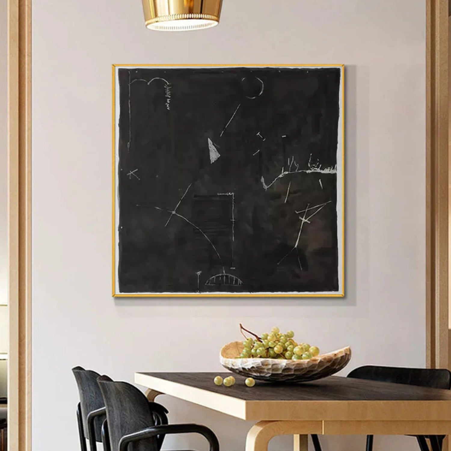 Black and White Minimalist Canvas Art #BT081