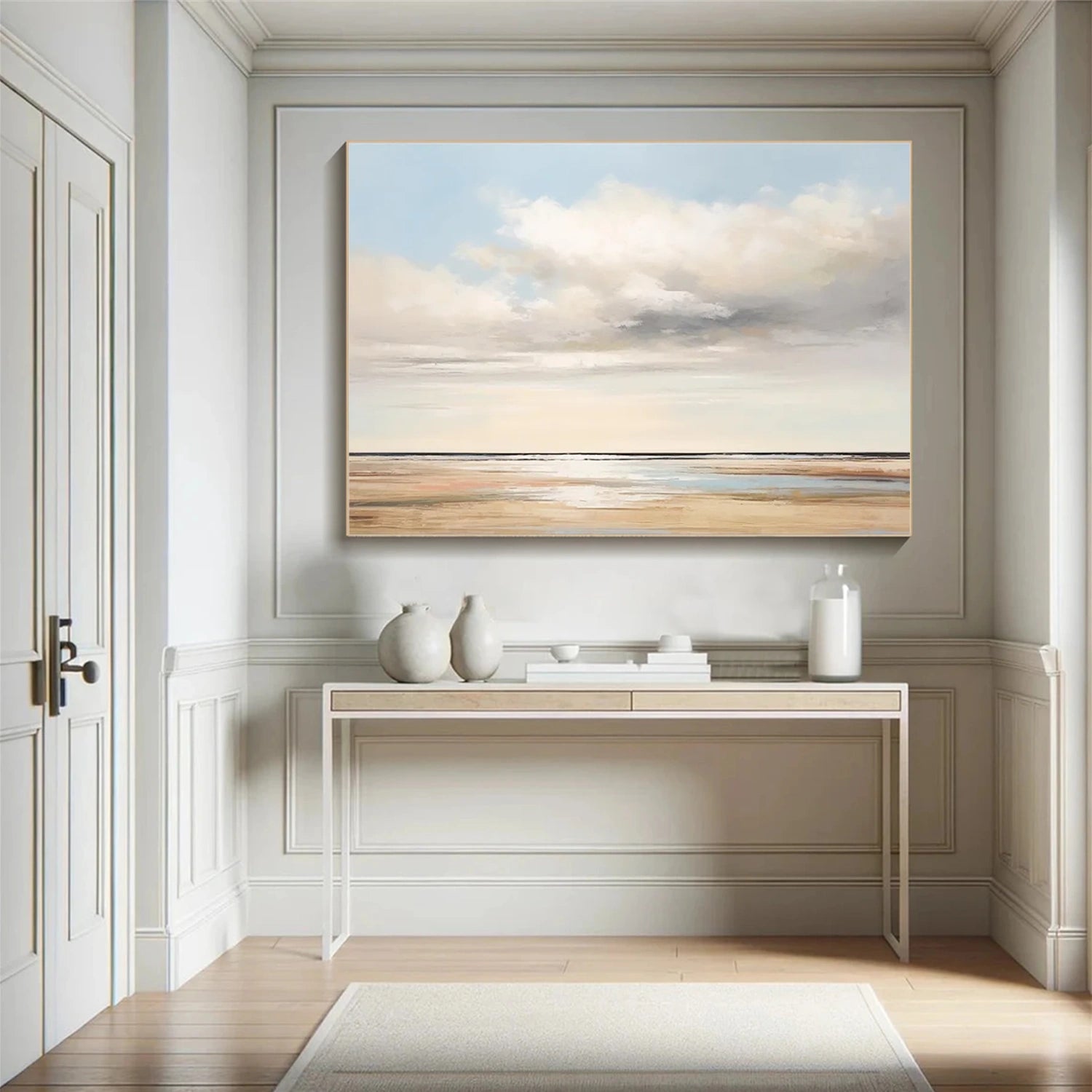 Sky And Ocean Abstract Wall Art #SO255