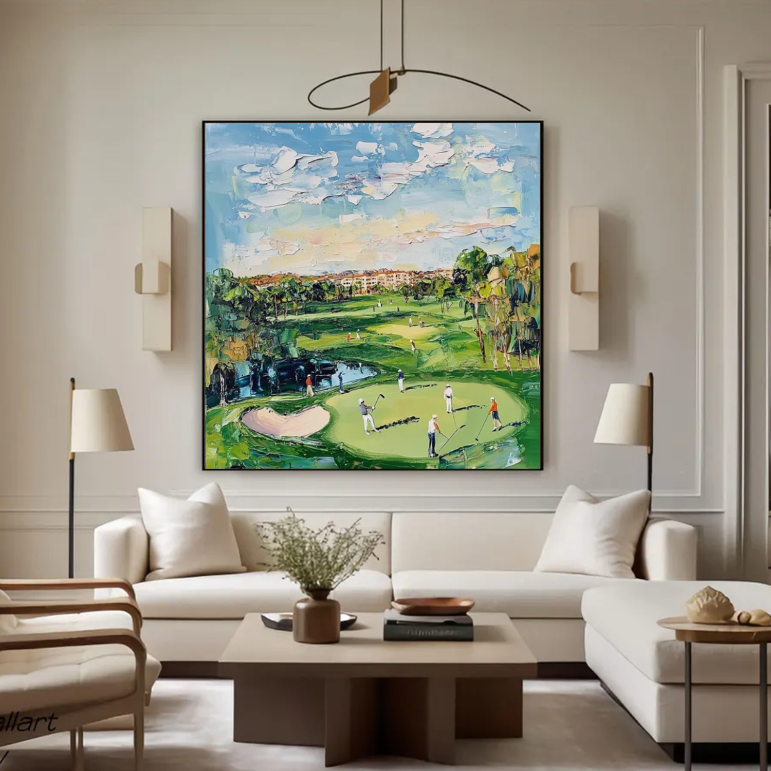 Golf Sport Textured Wall Art #BA013