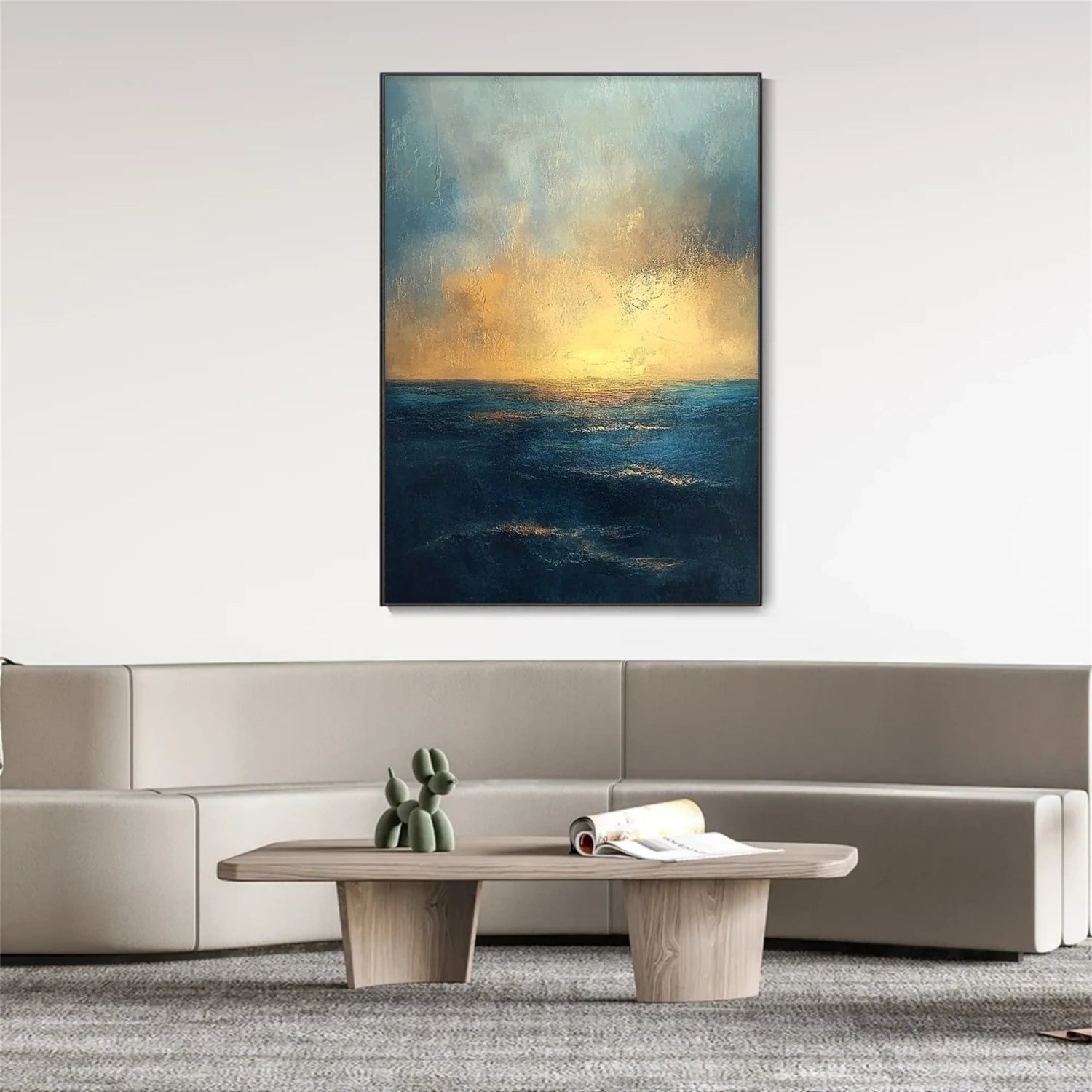 Sky And Ocean Abstract Wall Art #SO281
