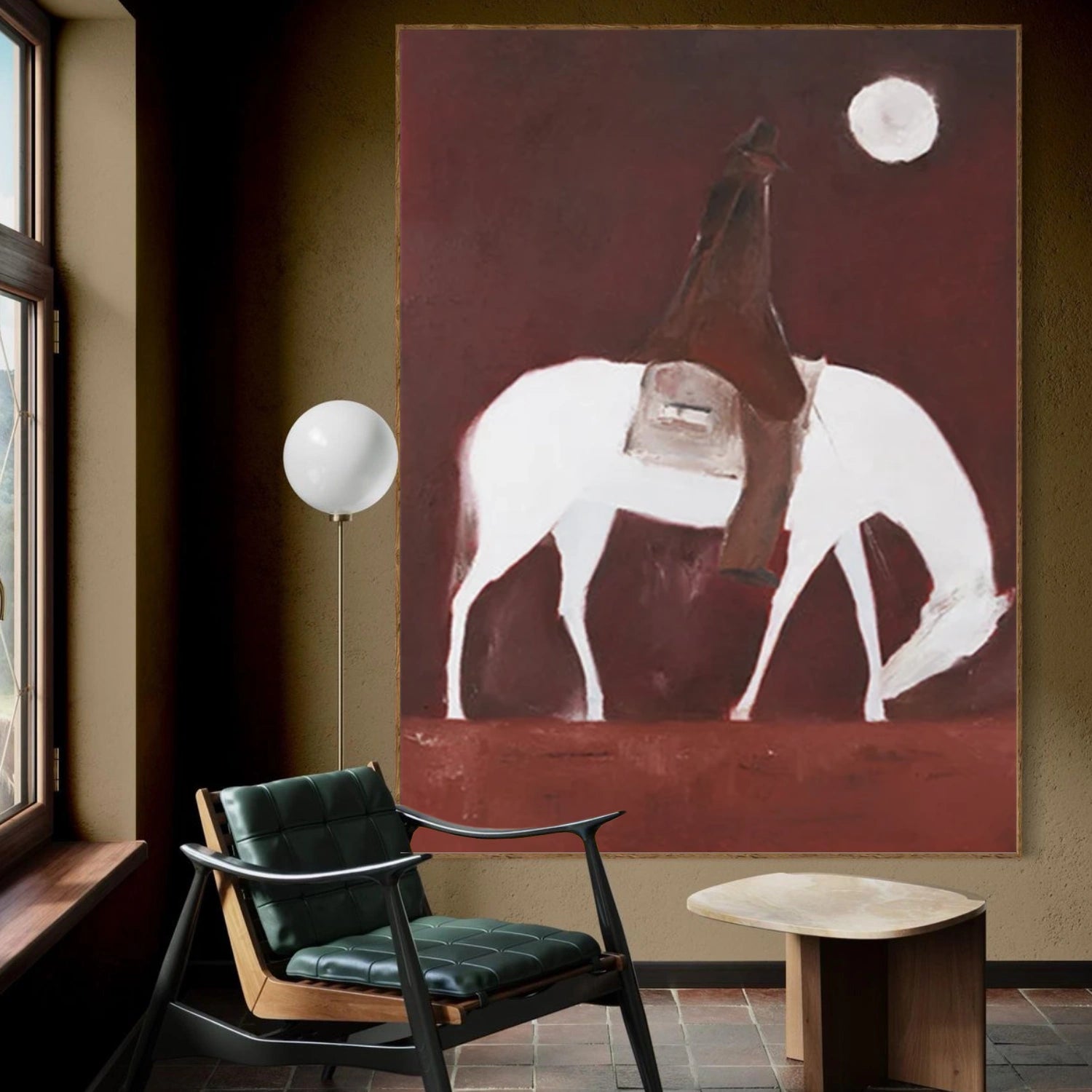 Abstract Animal Art Horse Wall Art #AT042