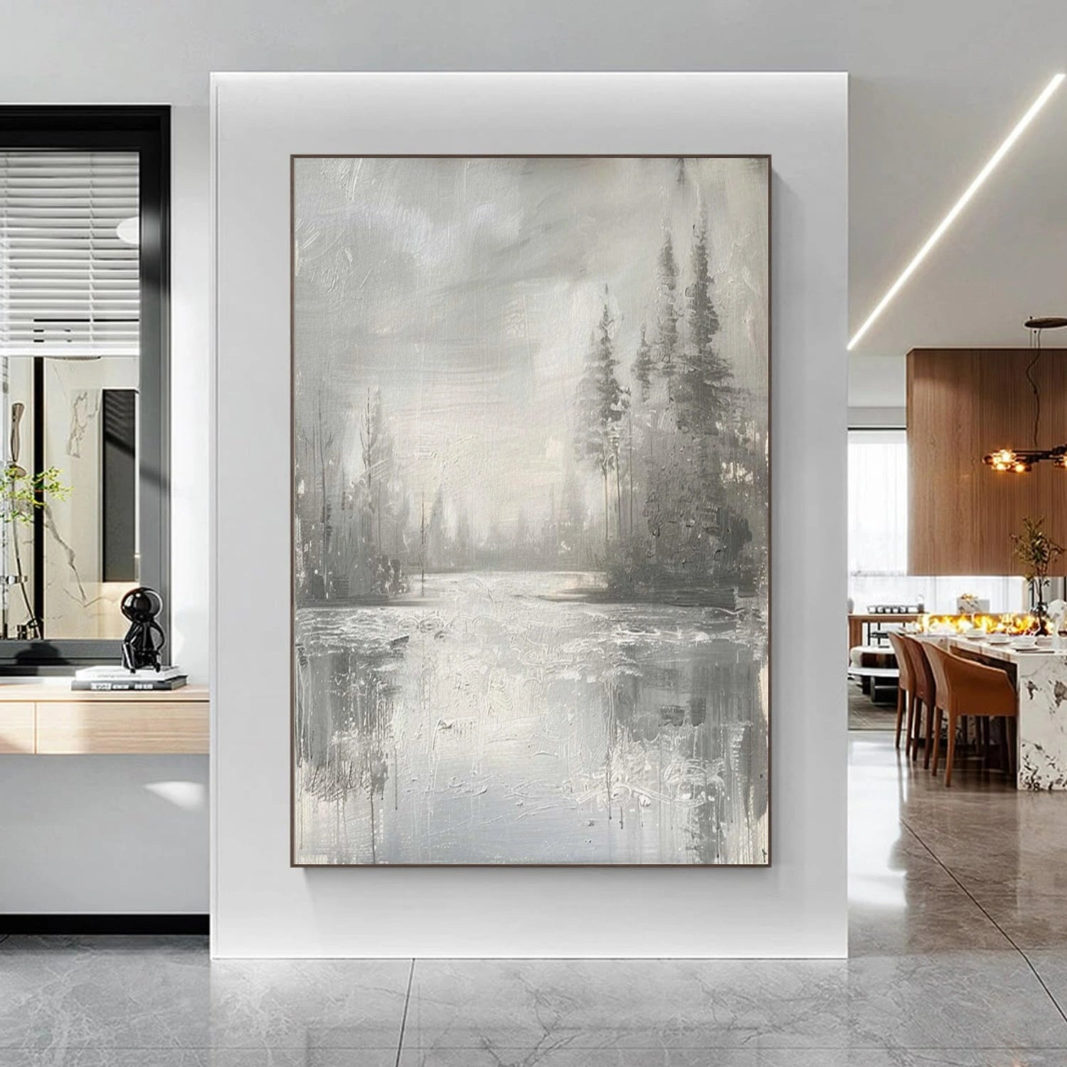 Tree And Flower Abstract Wall Art #TF151