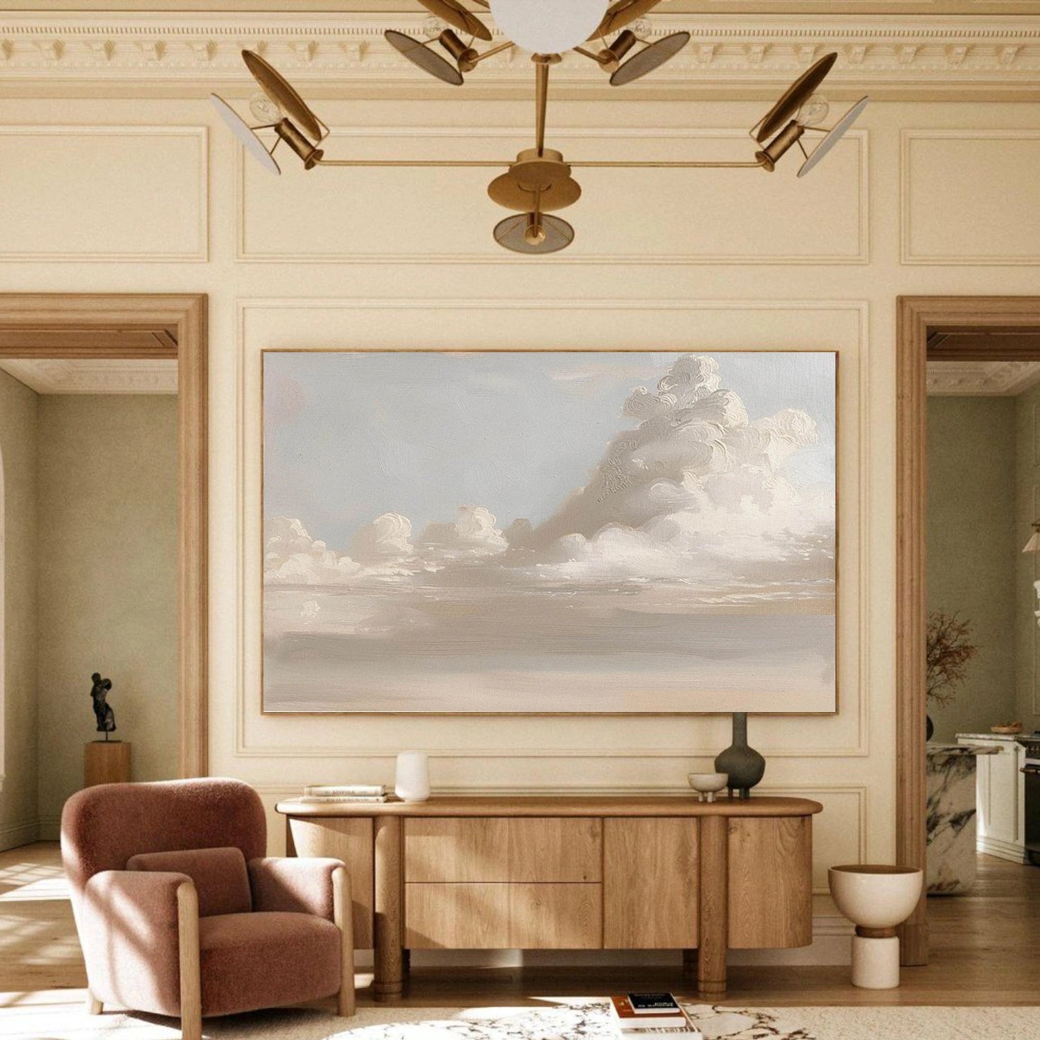 Sky And Ocean Abstract Wall Art #SO402