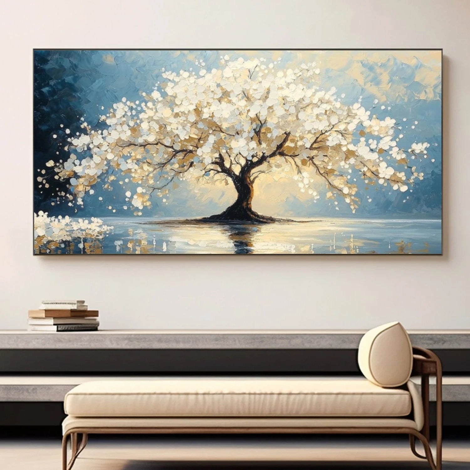 Tree And Flower Abstract Wall Art #TF207