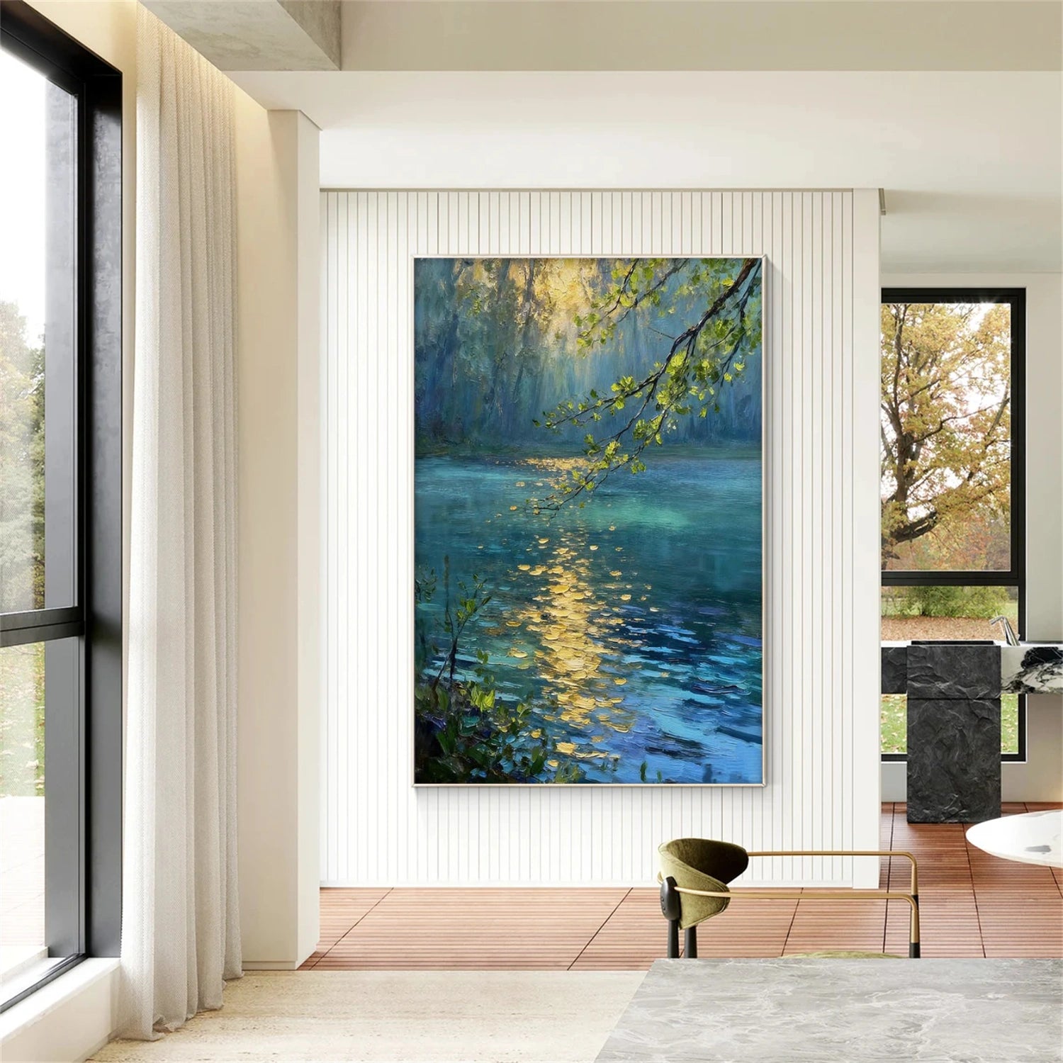 Tree And Flower Abstract Wall Art #TF192