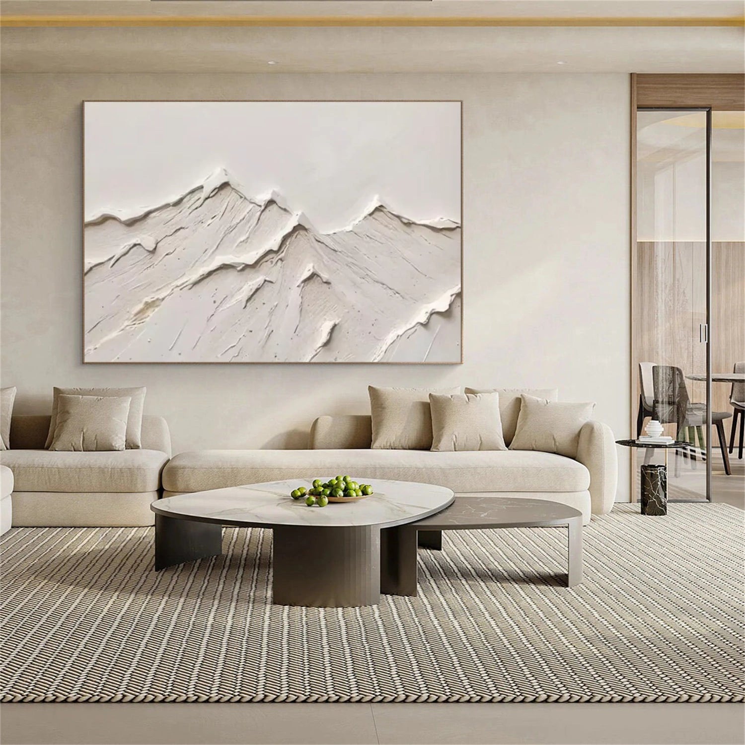 Minimalist Mountain Textured Wall Art #WT233
