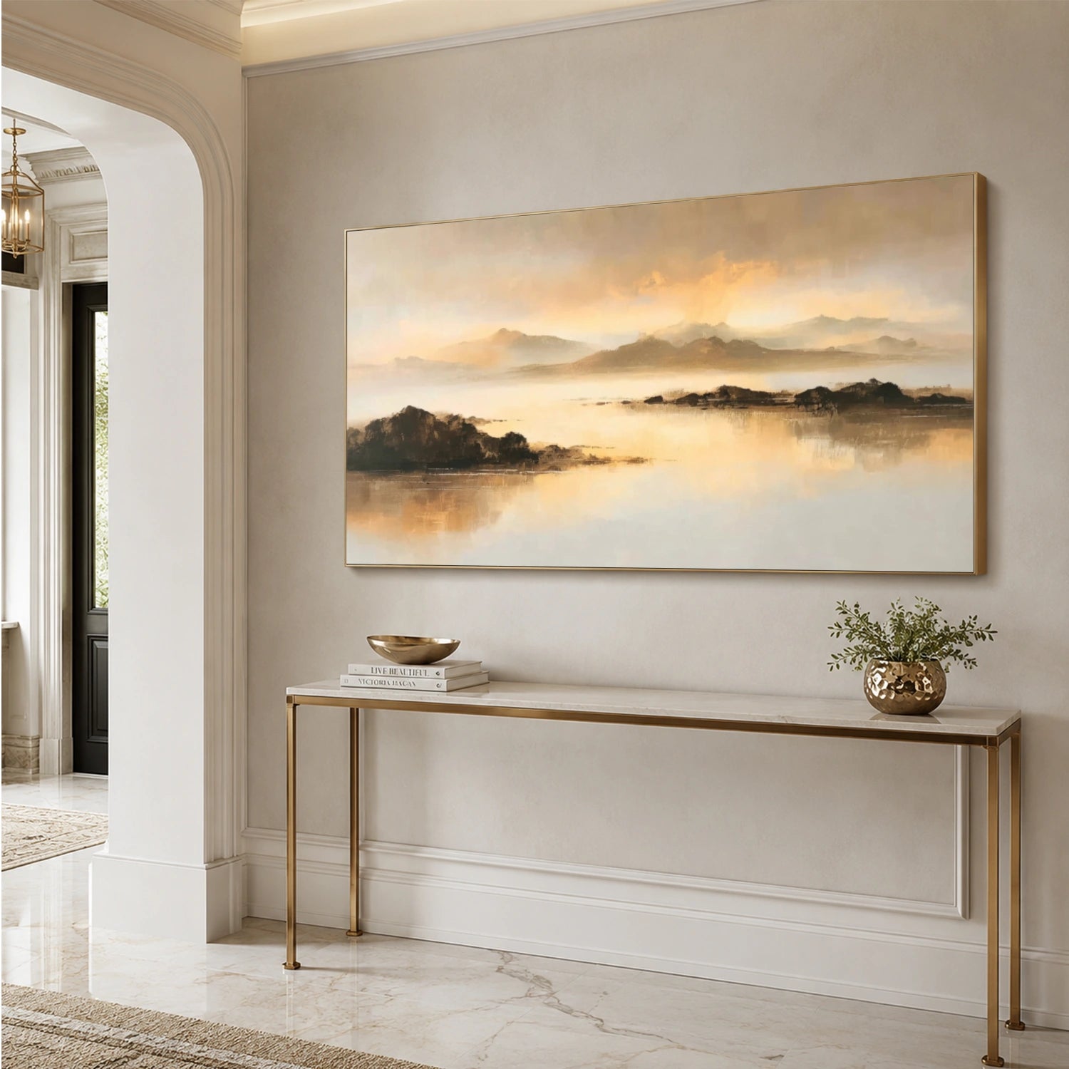 Abstract Mountain Canvas Art #WT264