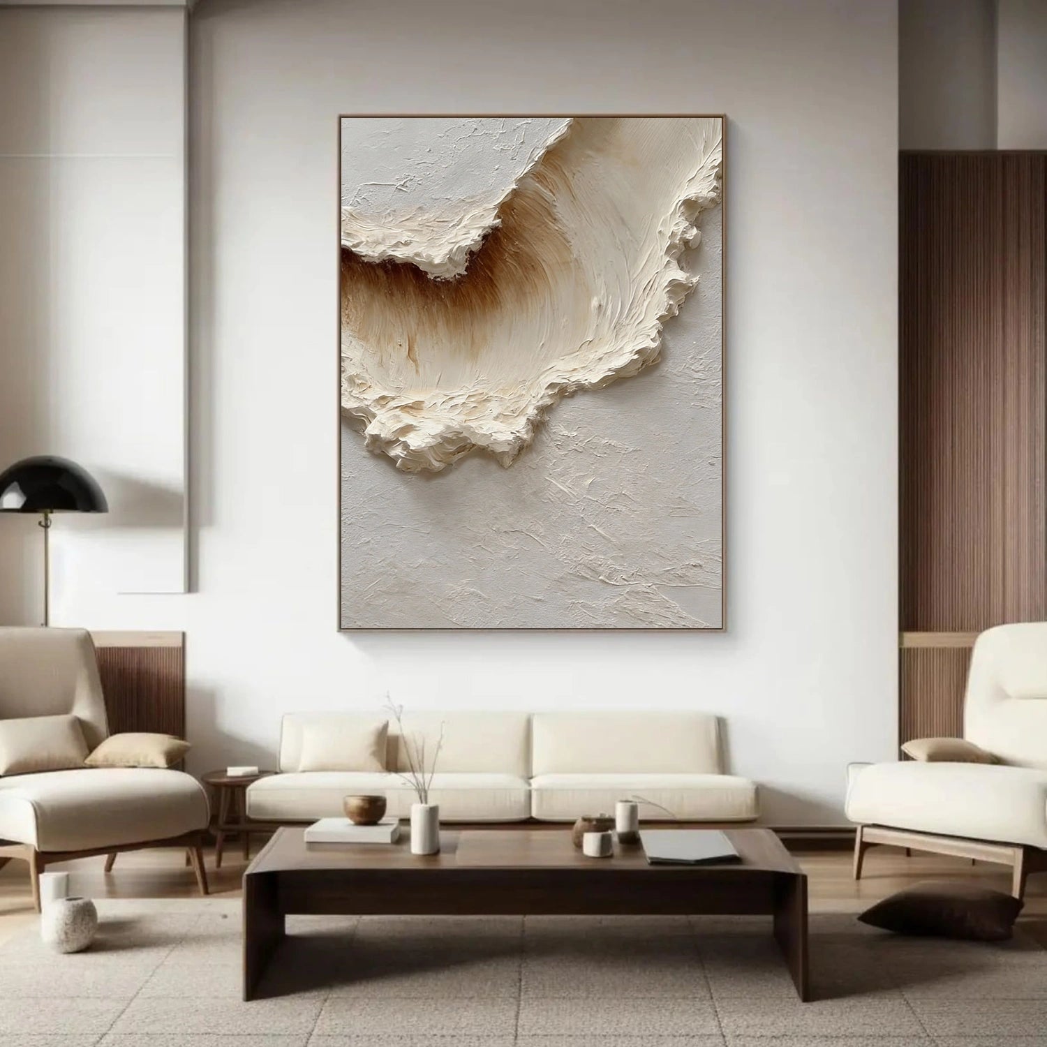 Sky And Ocean Abstract Textured Wall Art #SO370