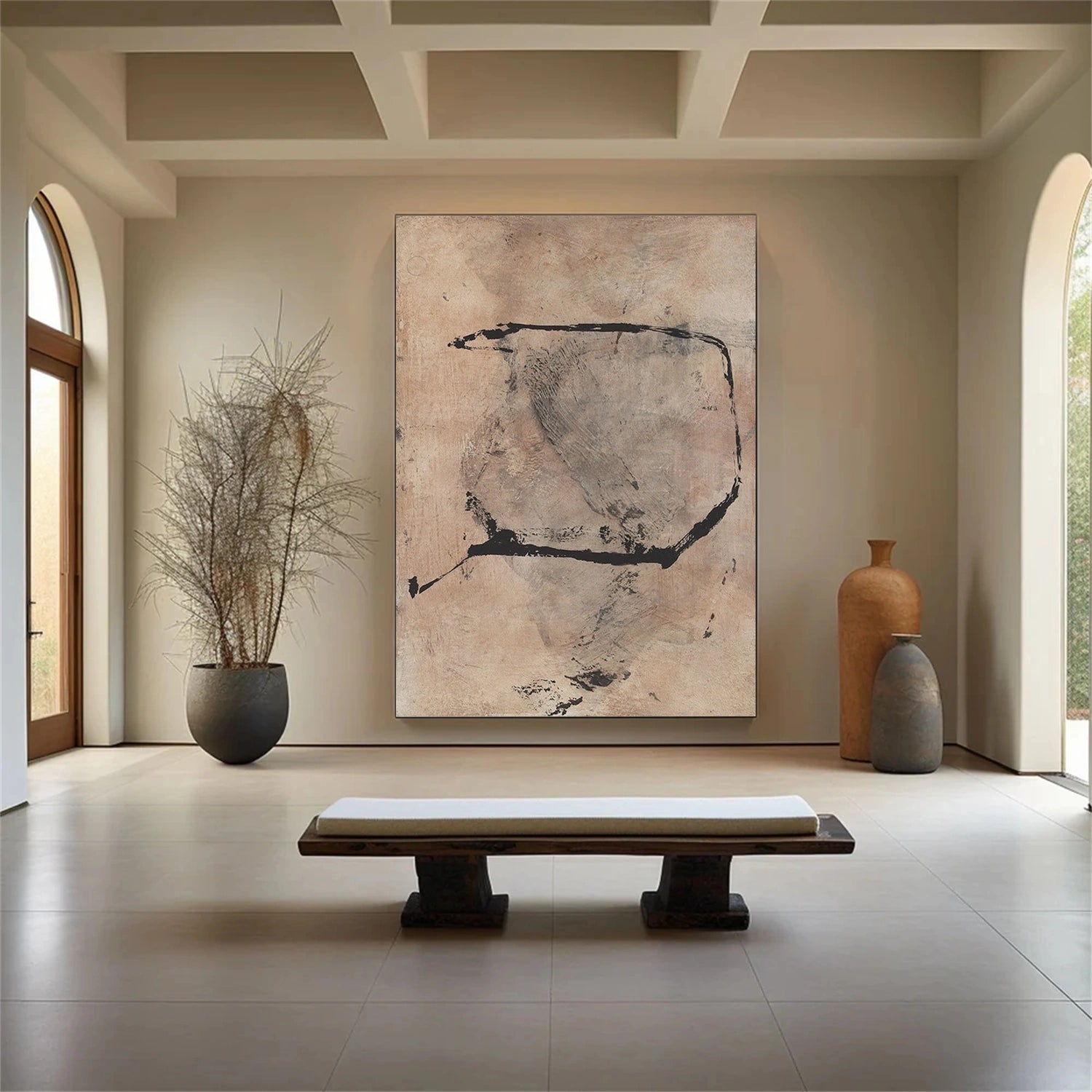 Wabi Sabi Abstract Canvas Art #WA198