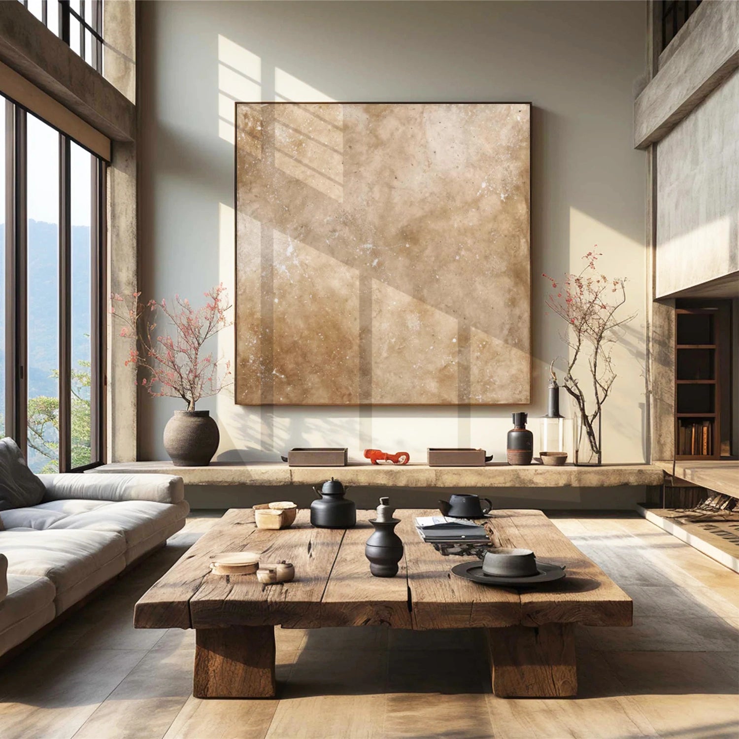 Wabi Sabi Abstract Canvas Art #WA228