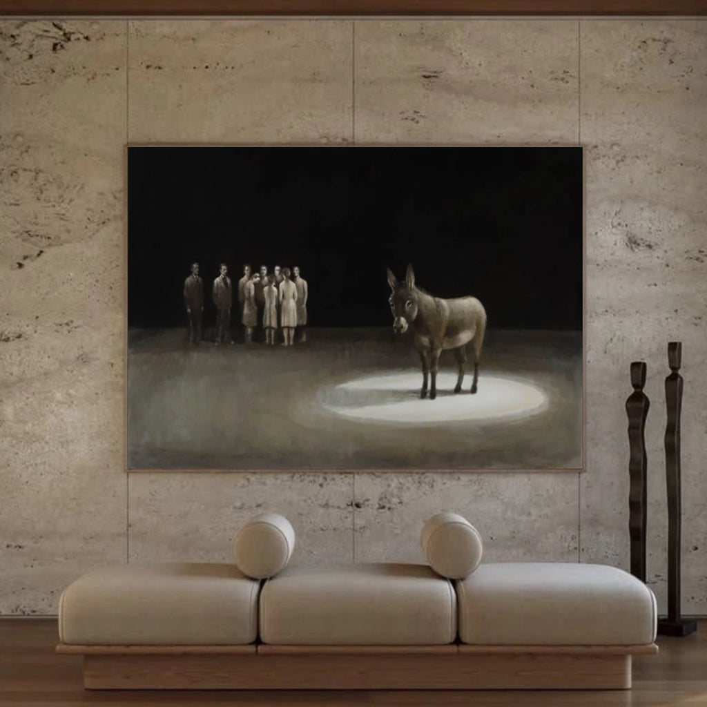 Abstract Animal Art Donkey Wall Art #AT053