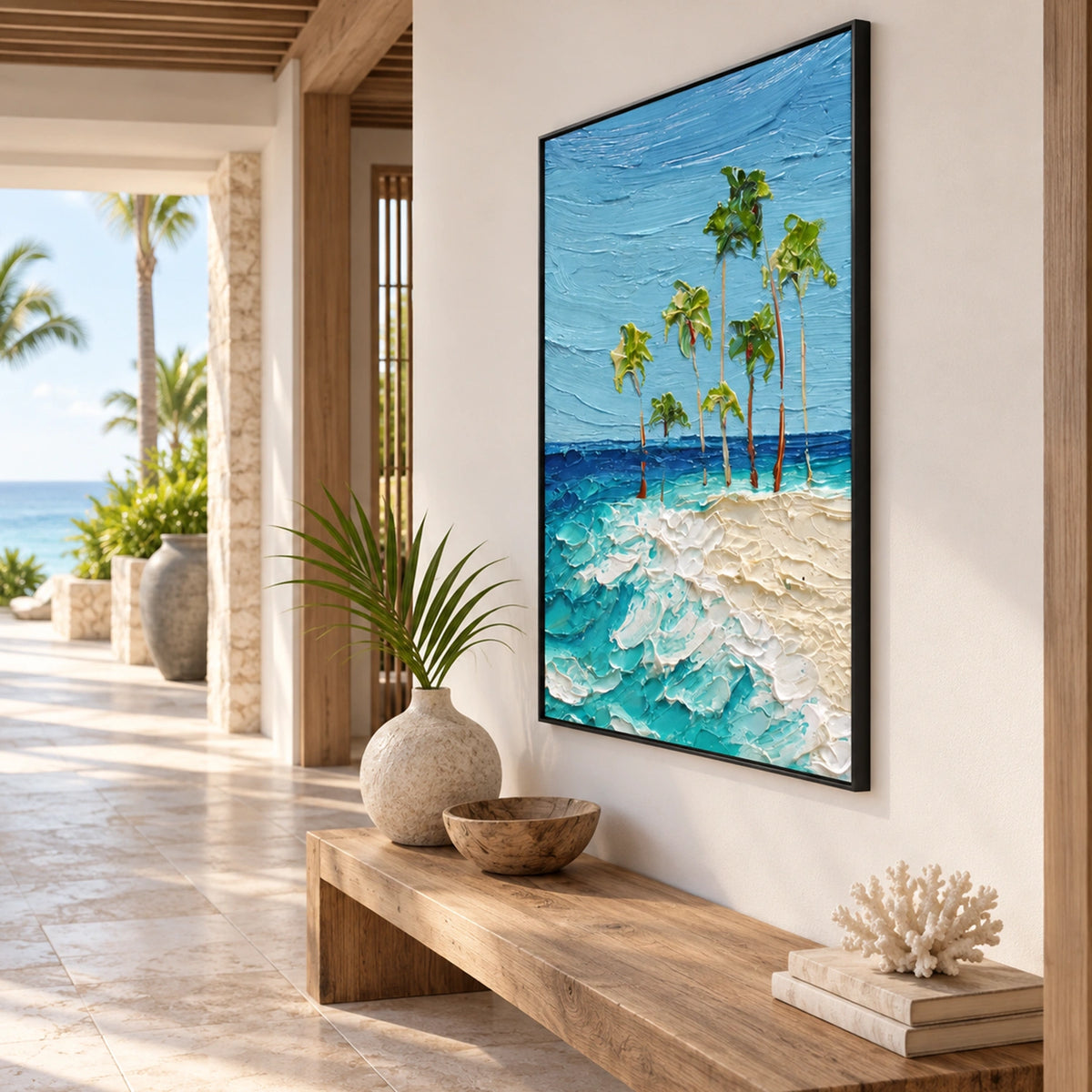 Sky And Ocean Abstract Wall Art #SO453