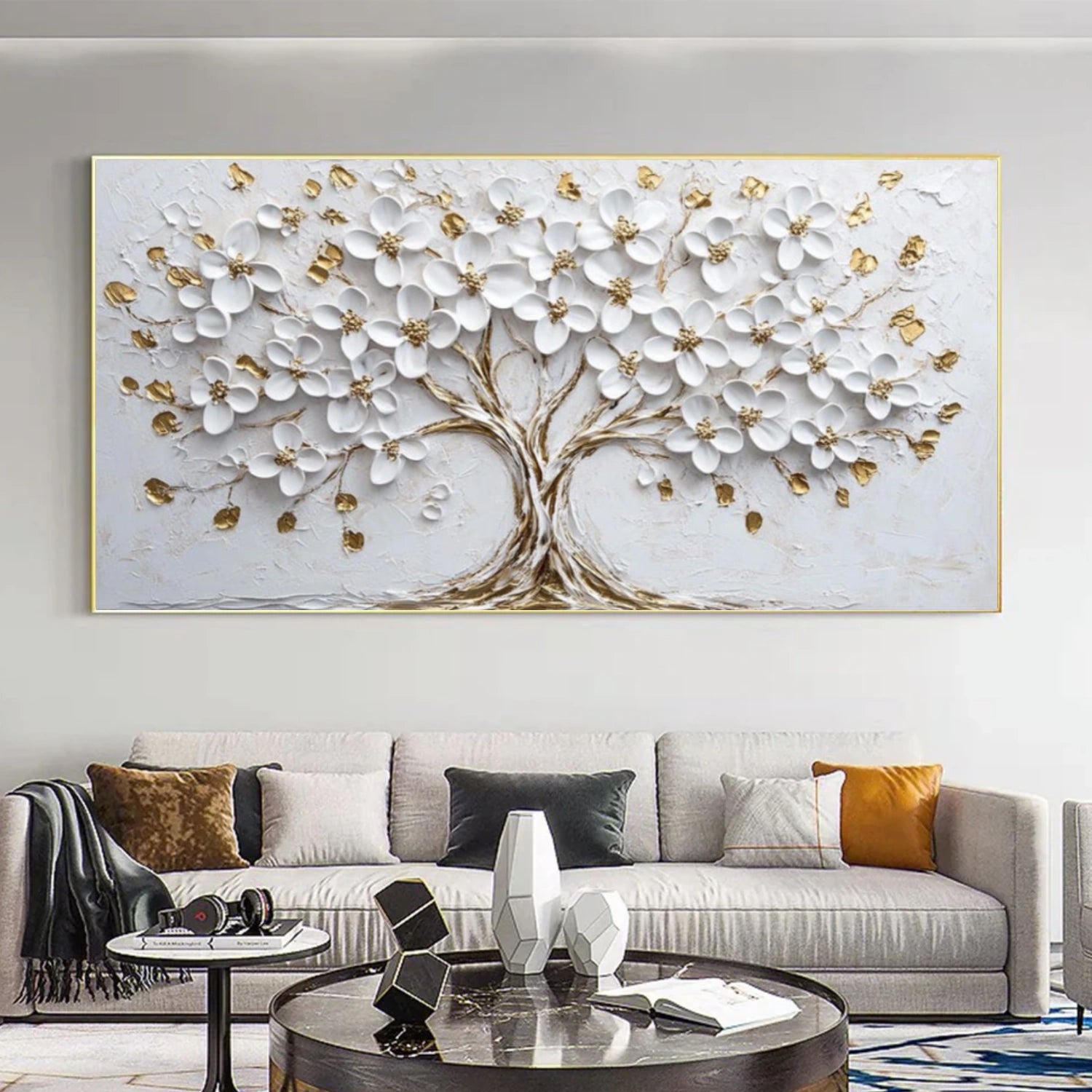 Tree And Flower Abstract Wall Art #TF206