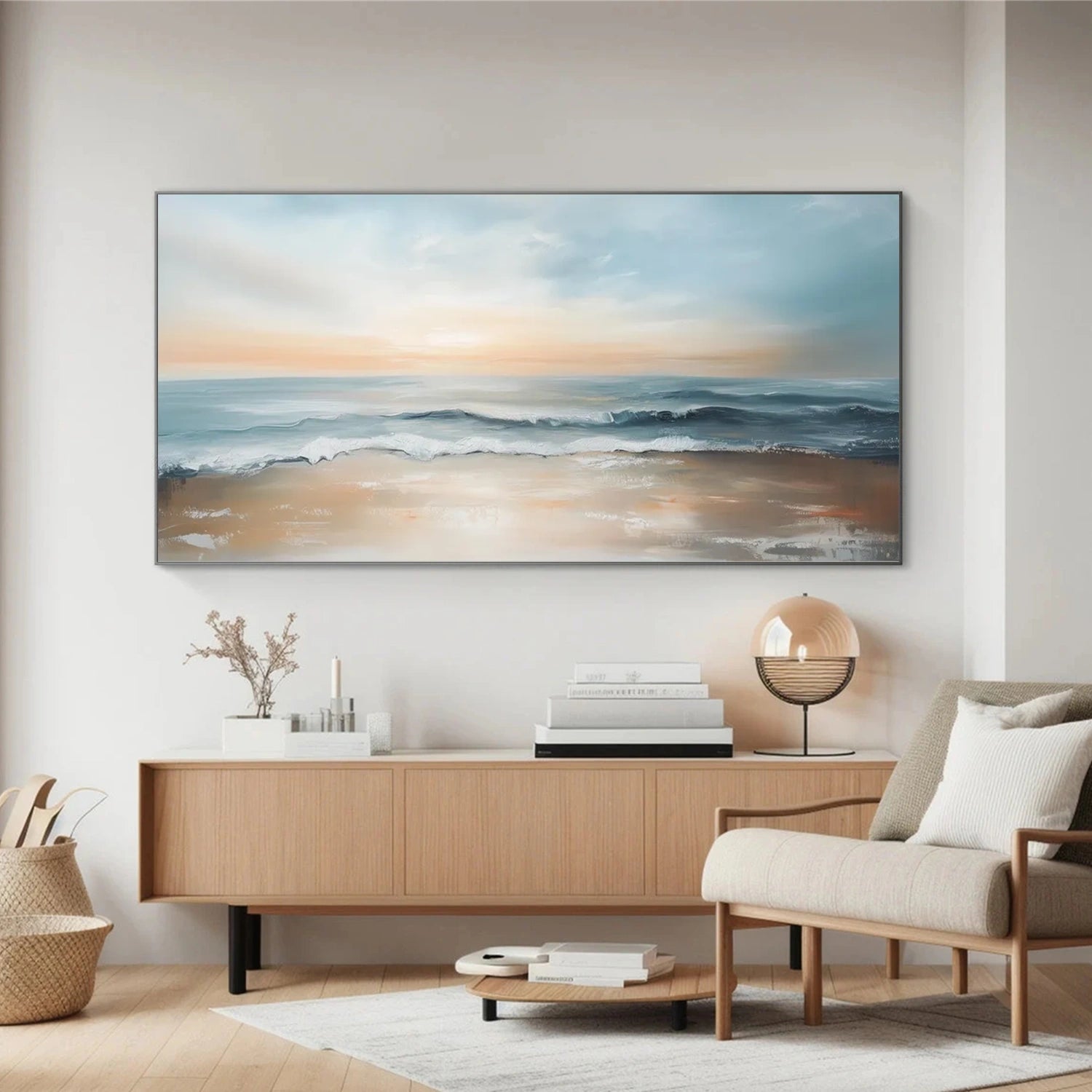 Sky And Ocean Abstract Wall Art #SO312
