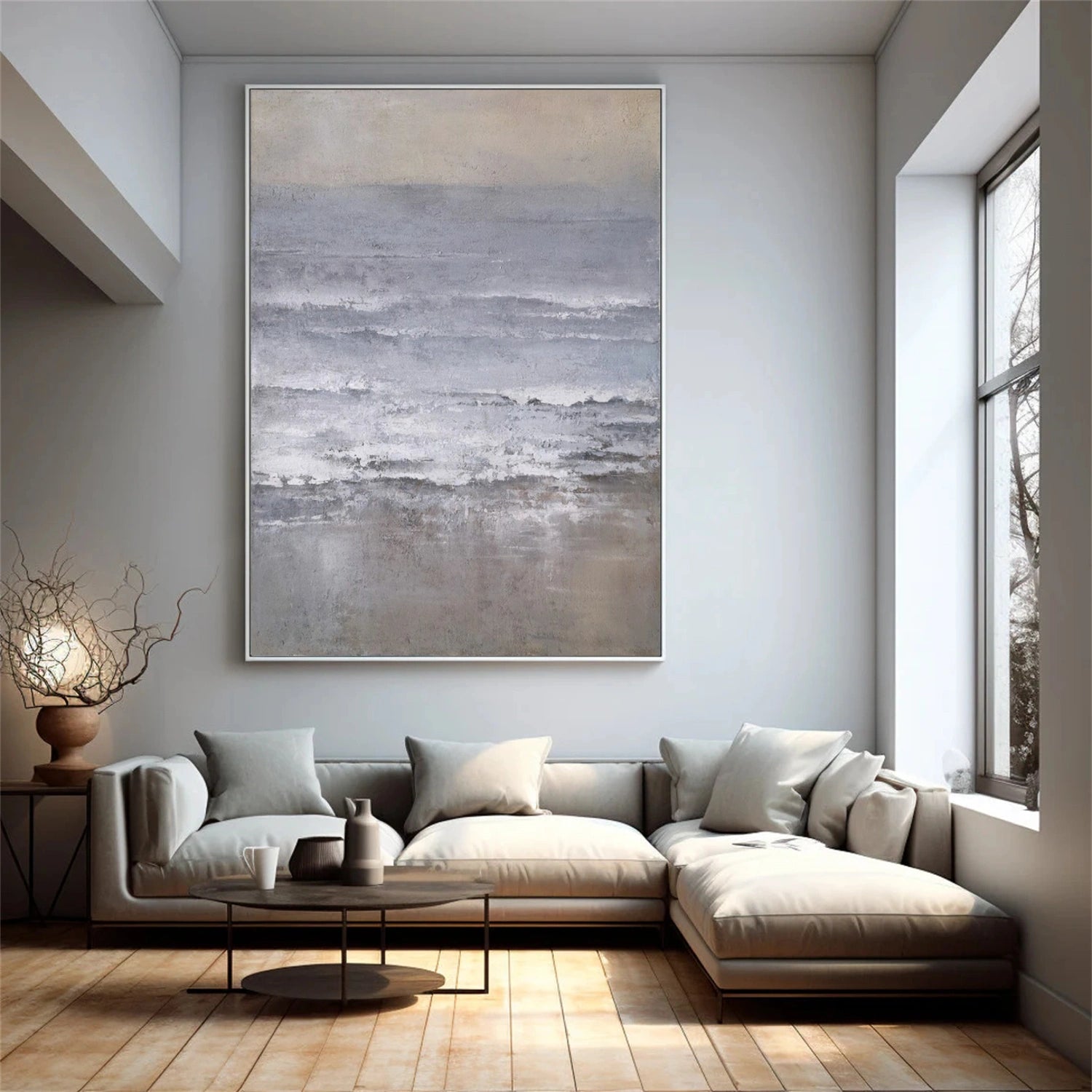 Sky And Ocean Abstract Wall Art #SO303