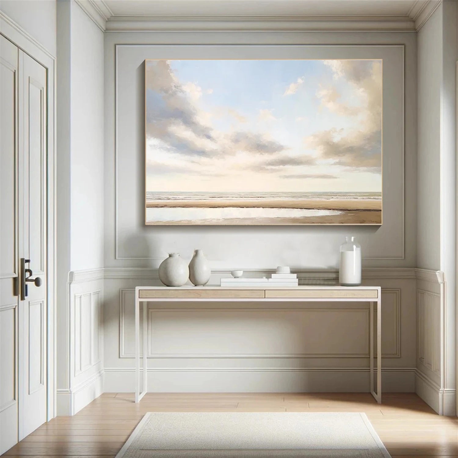 Sky And Ocean Abstract Wall Art #SO257