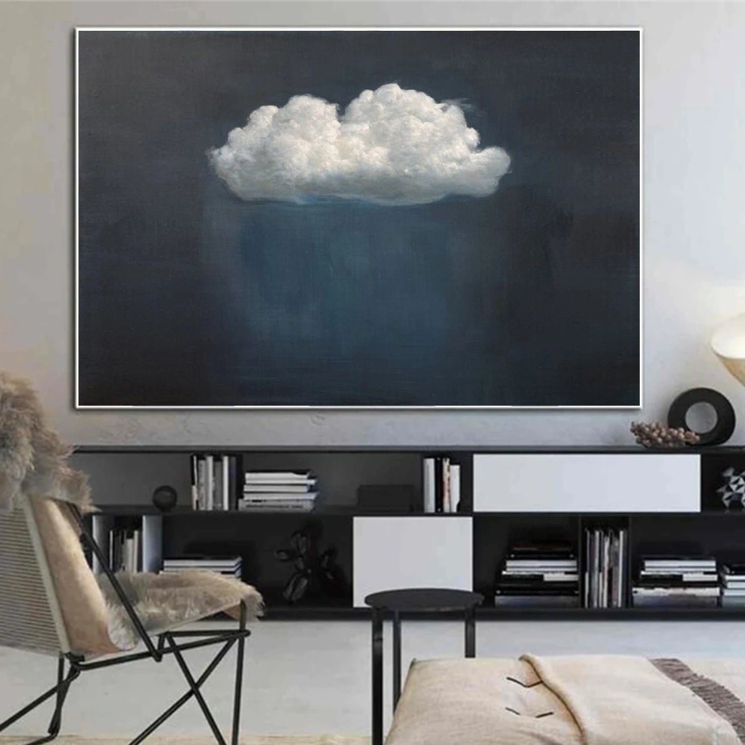 Sky And Ocean Abstract Wall Art #SO341