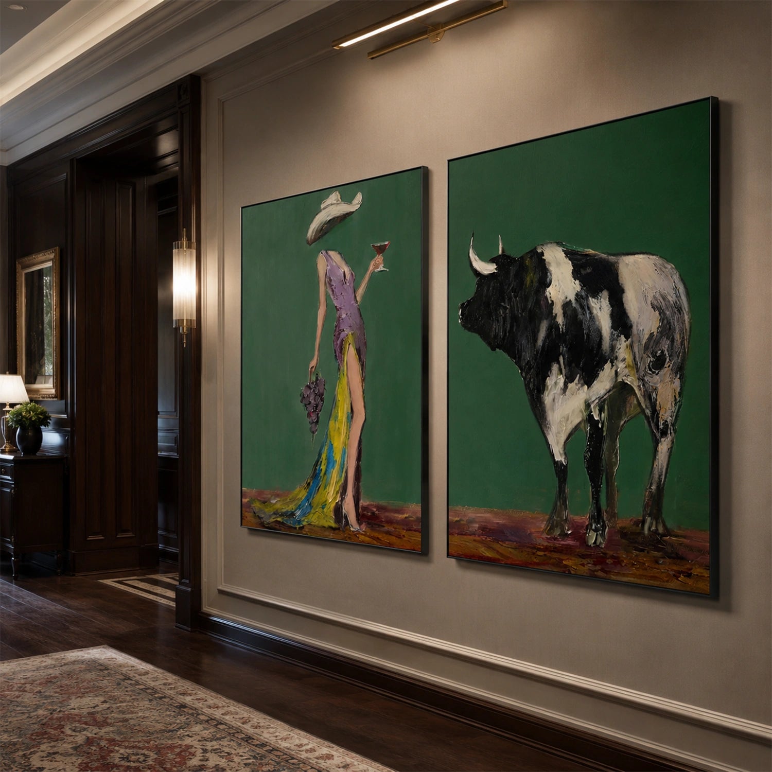 Western Cowboy Art Set of 2 #VA052