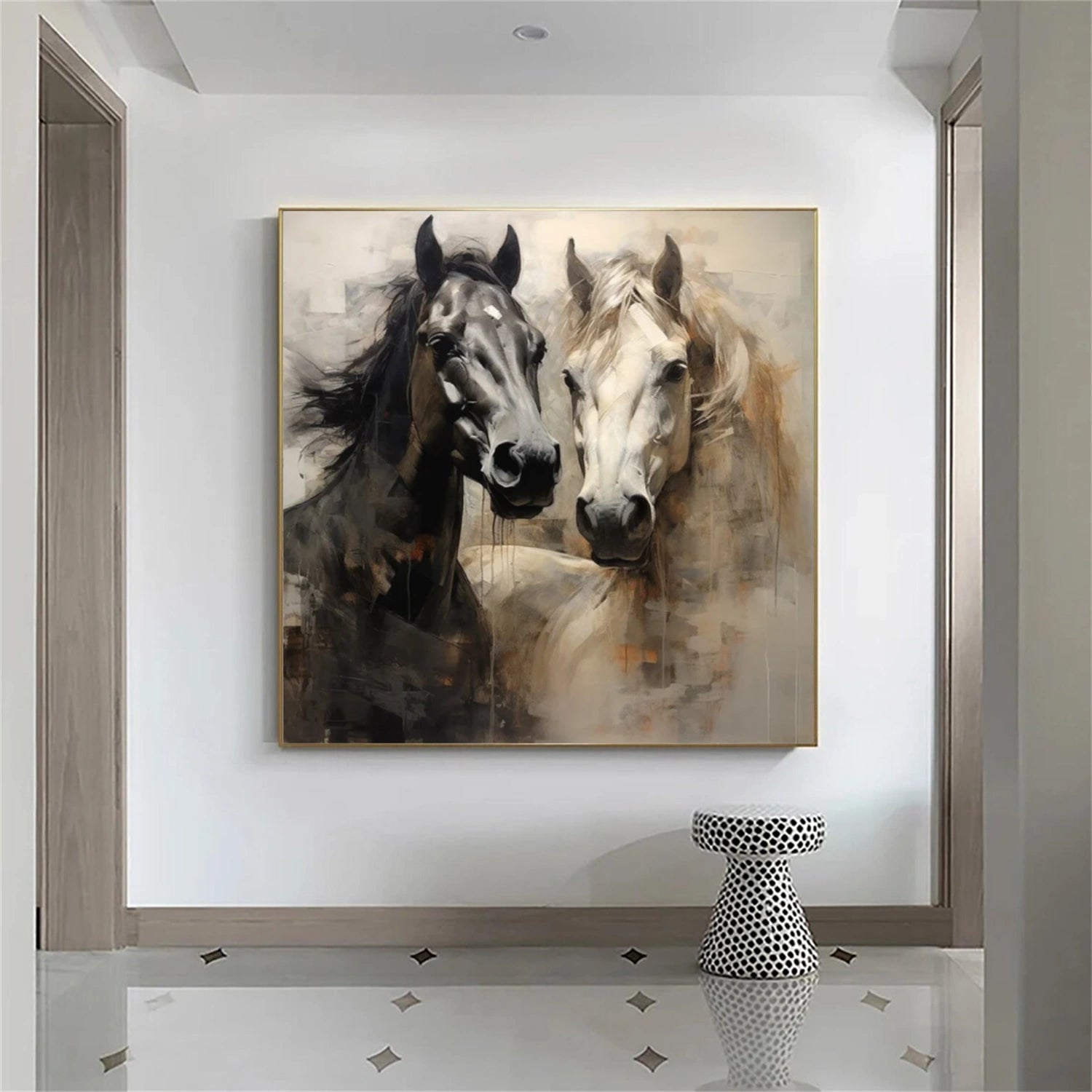 Abstract Animal Art Horse Wall Art #AT050