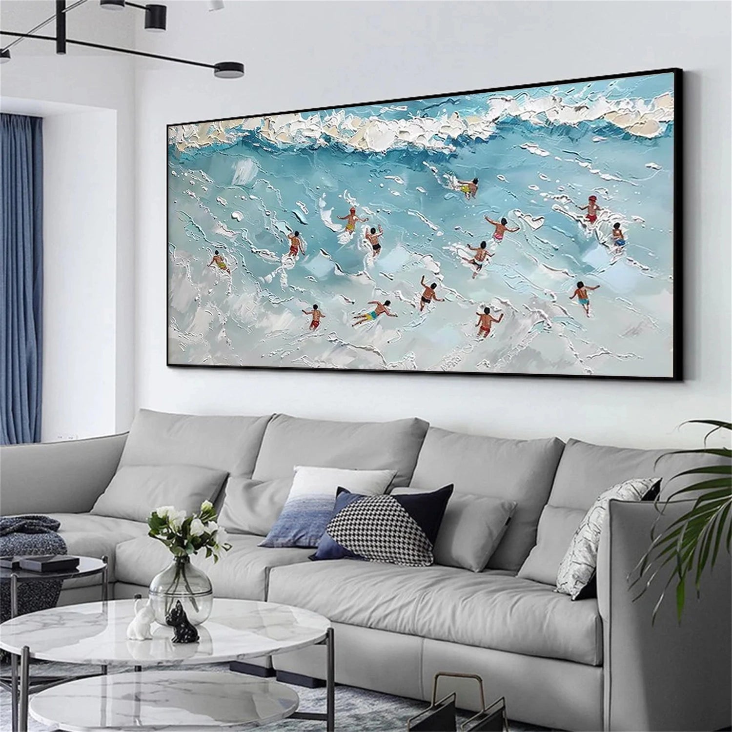 Swimming Sport Textured Wall Art #BA002