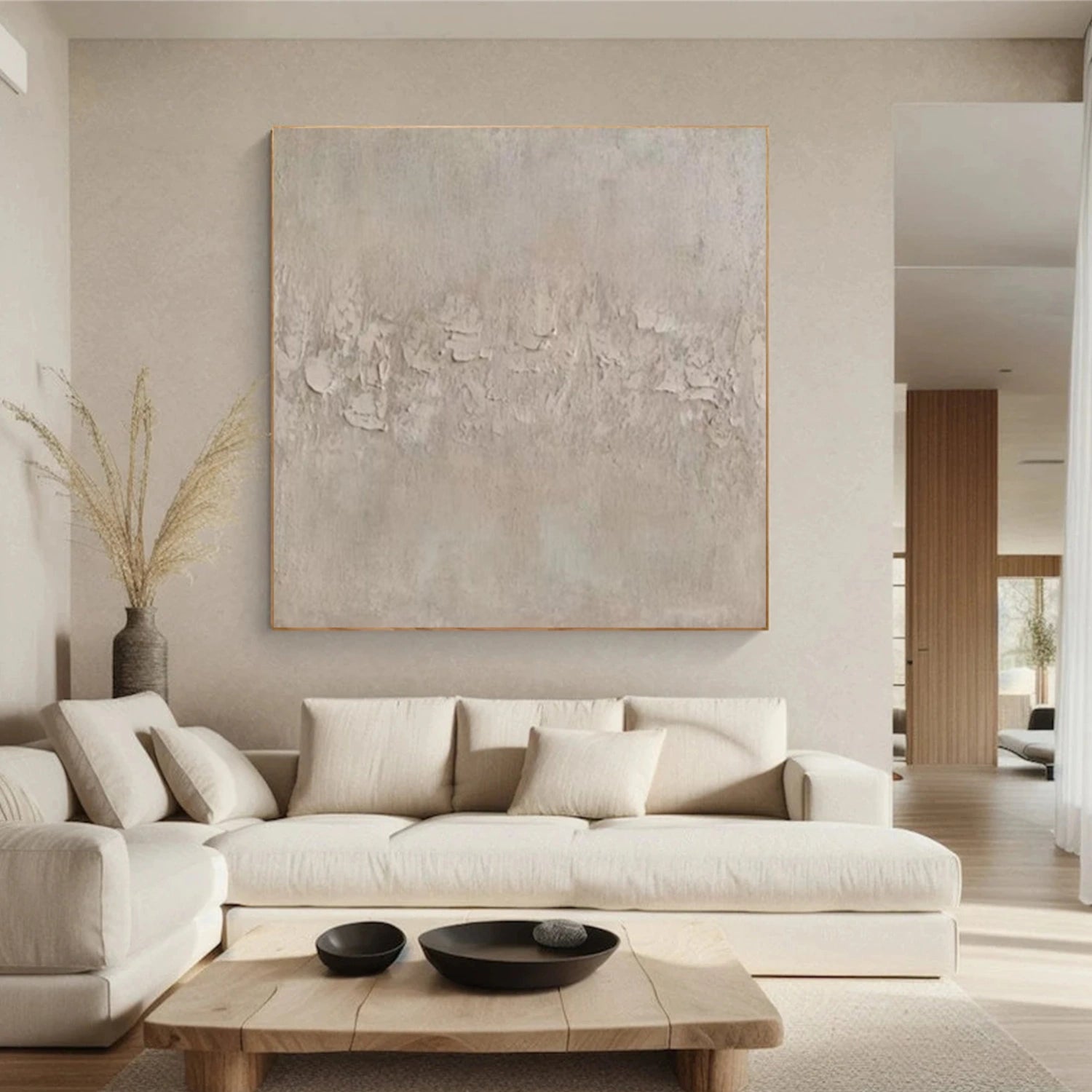 Beige Abstract Wall Art #AW139