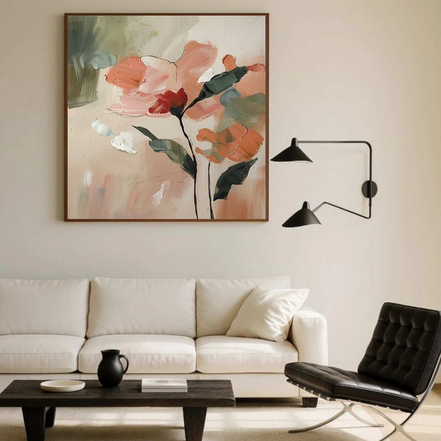 Tree And Flower Abstract Wall Art #TF183