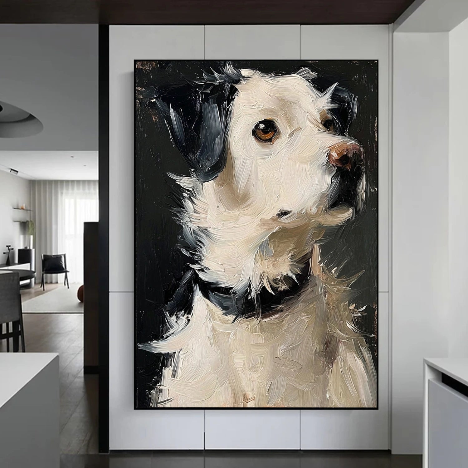 Abstract Animal Art Dog Wall Art #AT081