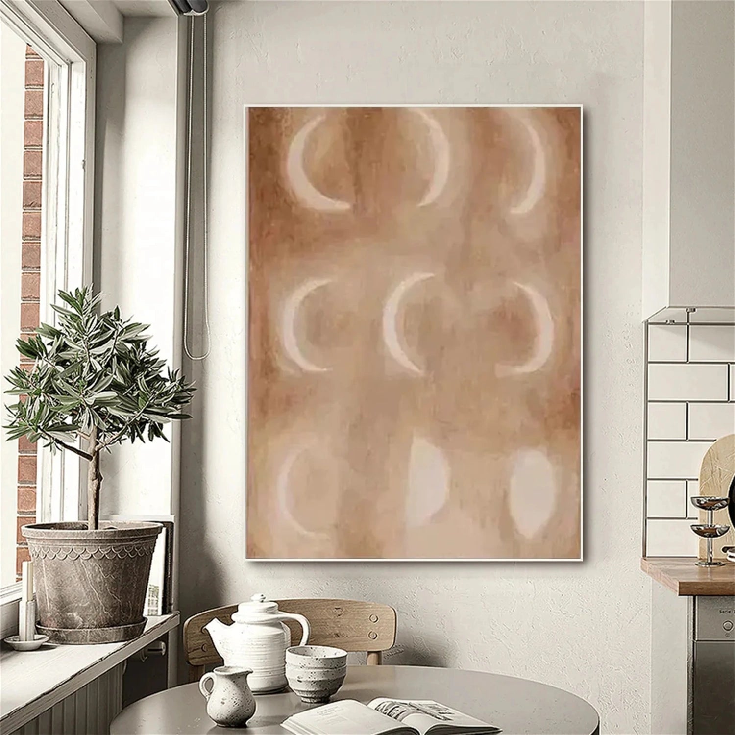 Wabi Sabi Abstract Canvas Art #WA210