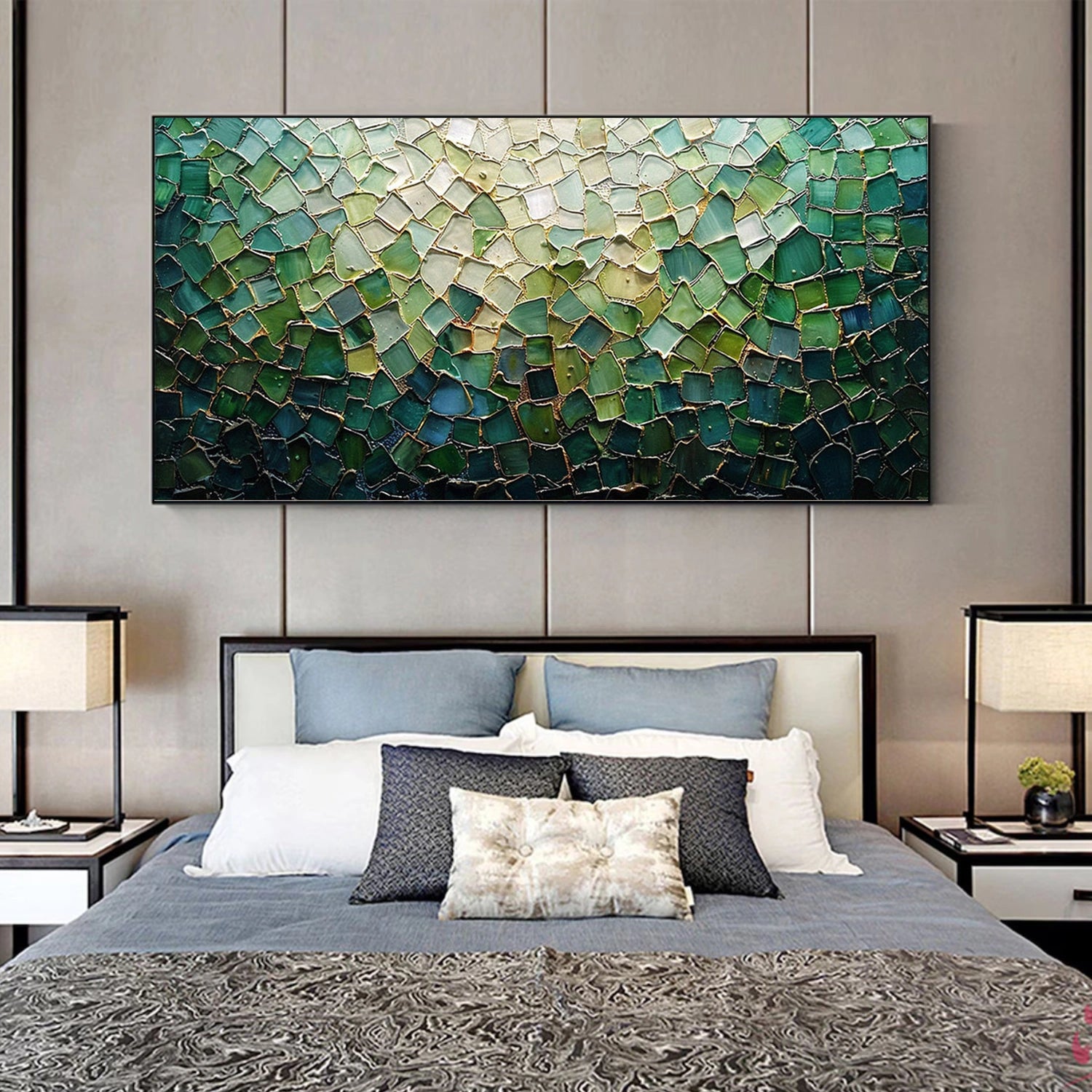 Abstract Textured Wall Art #AW237