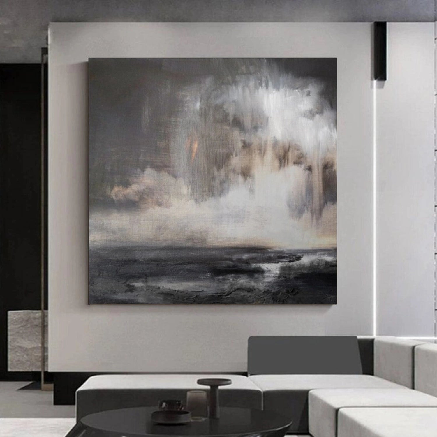 Sky And Ocean Abstract Wall Art #SO299