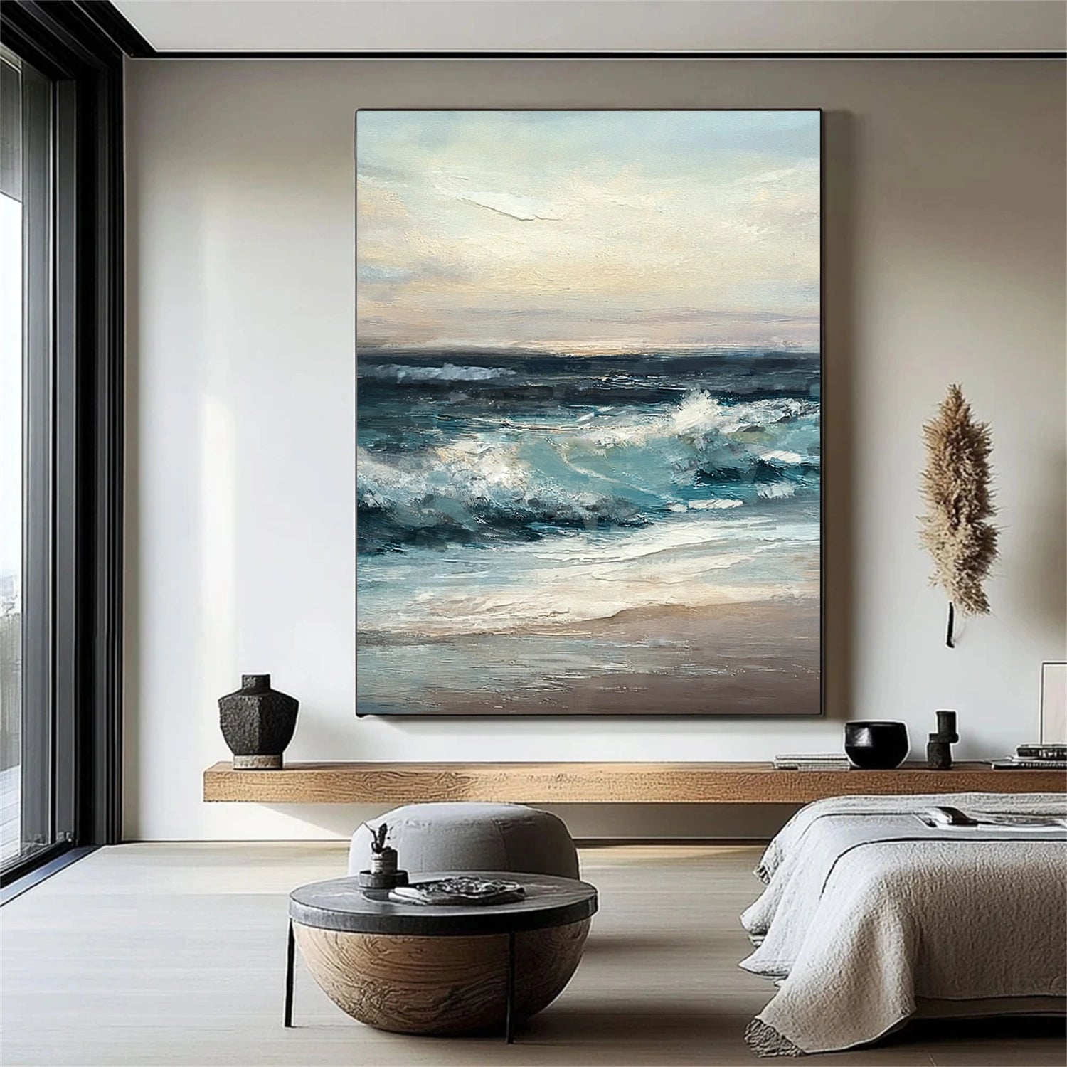 Sky And Ocean Abstract Wall Art #SO327