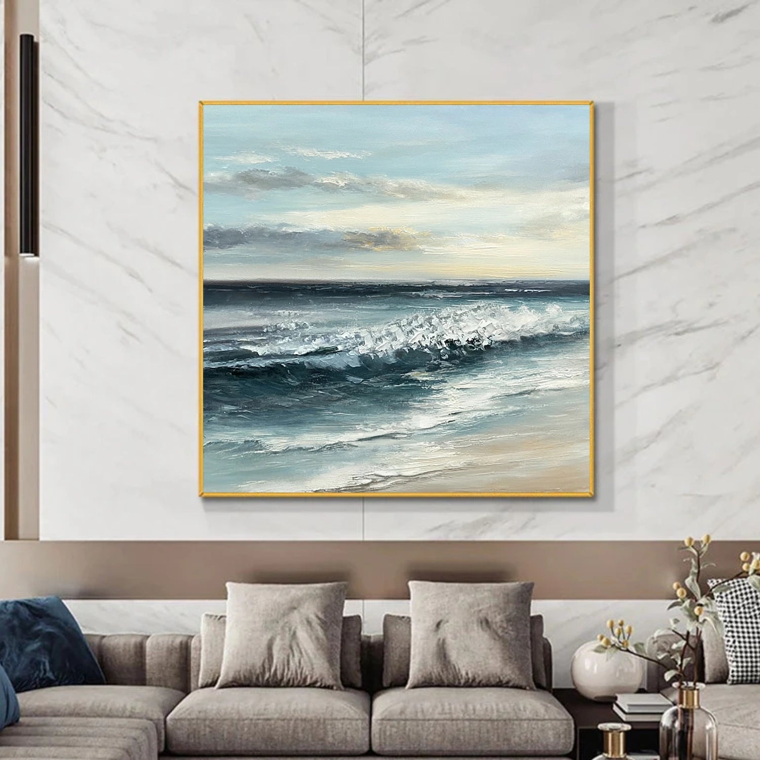 Sky And Ocean Abstract Wall Art #SO322