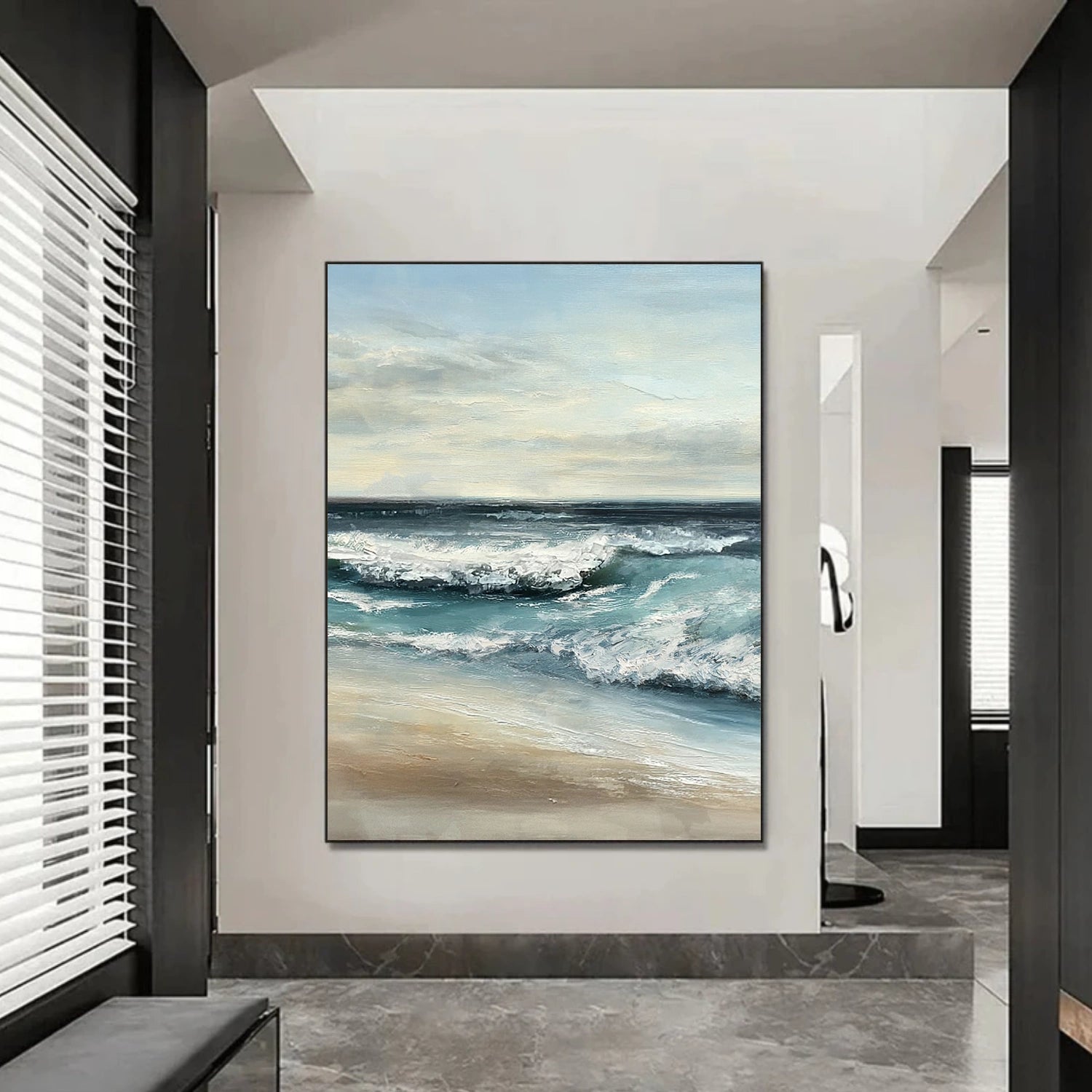 Sky And Ocean Abstract Wall Art #SO324