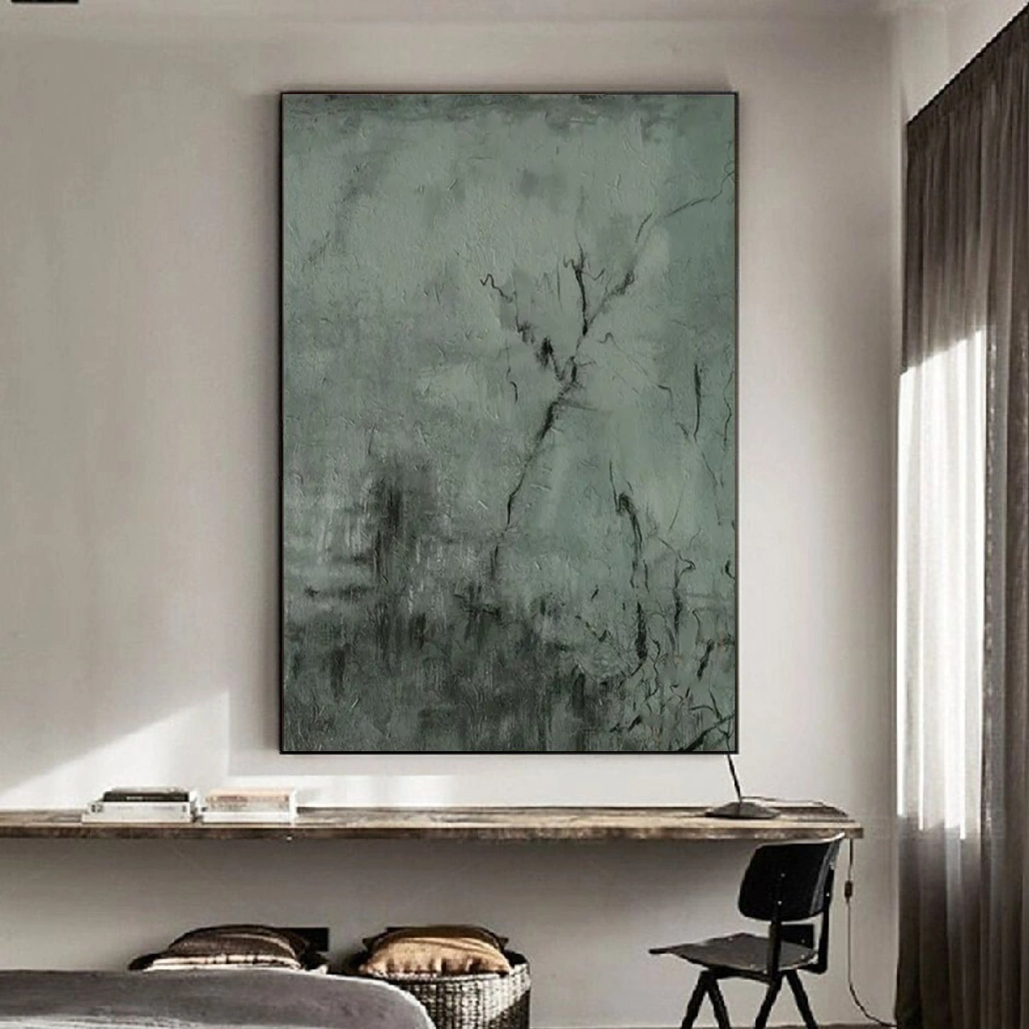 Green Abstract Wall Art #AW140