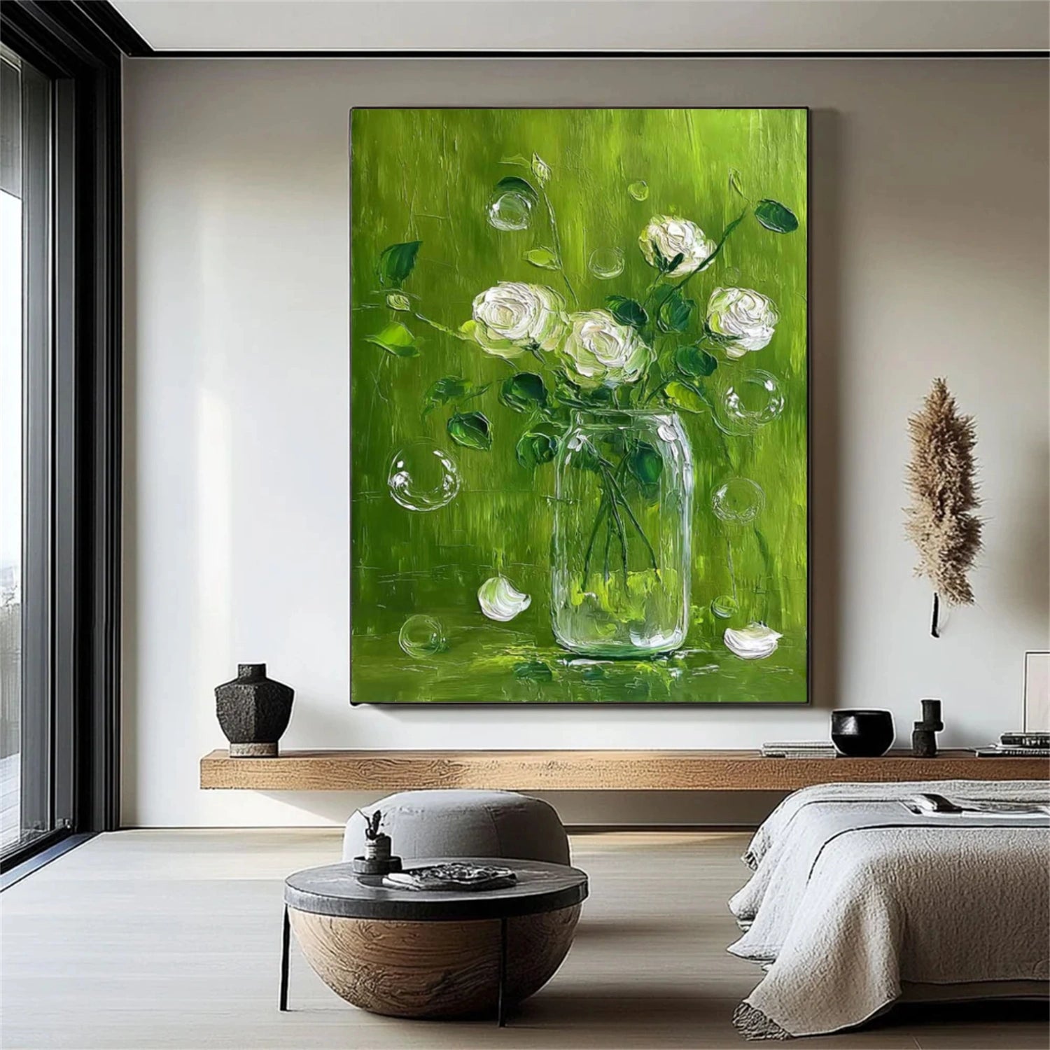 Tree And Flower Abstract Wall Art #TF195