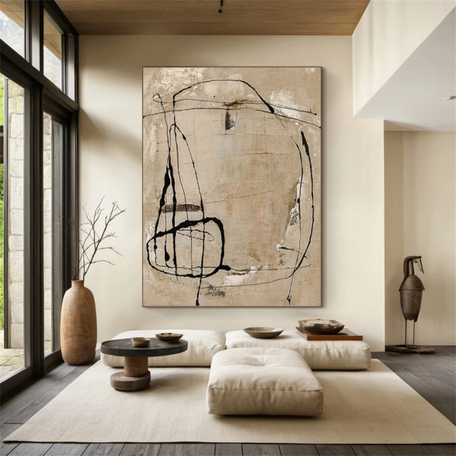 Wabi Sabi Abstract Canvas Art #WA202