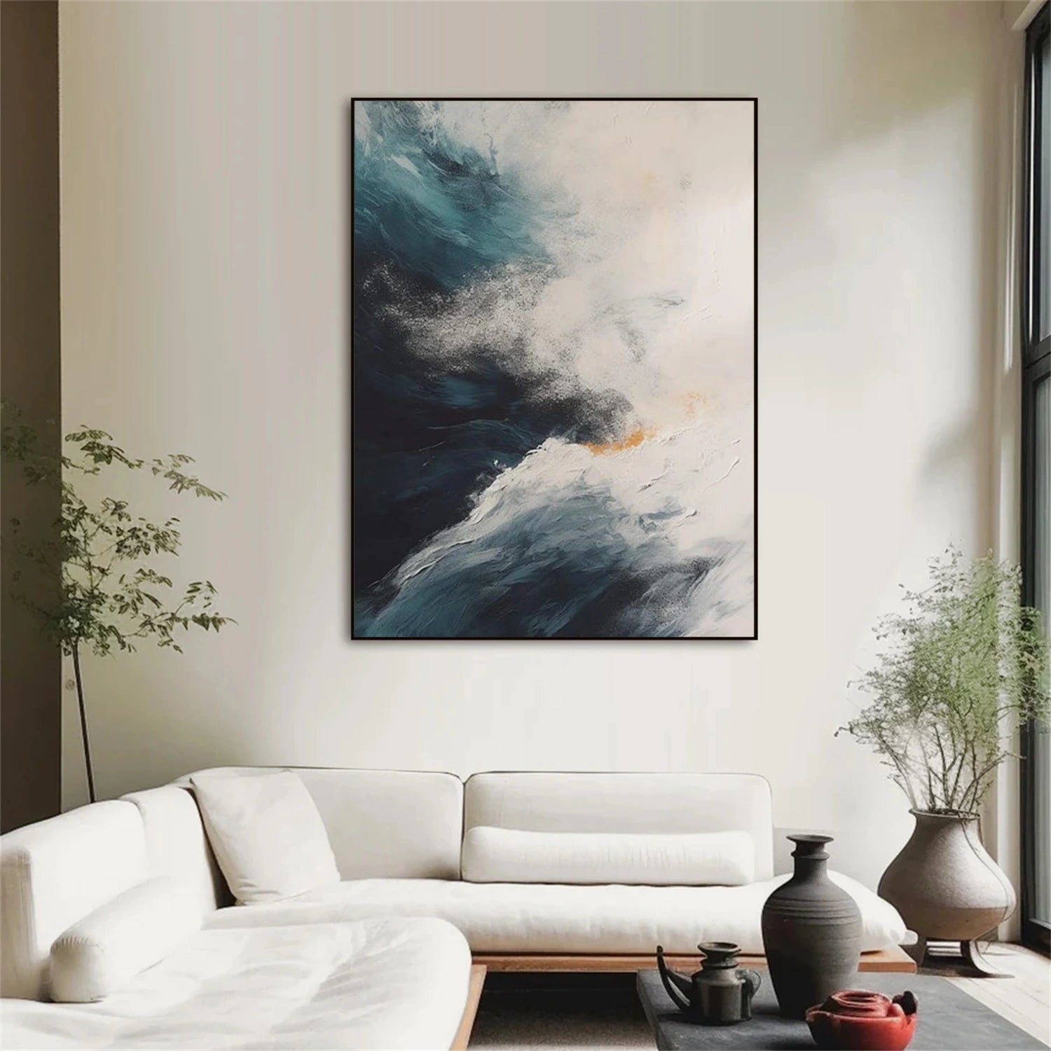 Sky And Ocean Abstract Wall Art #SO399