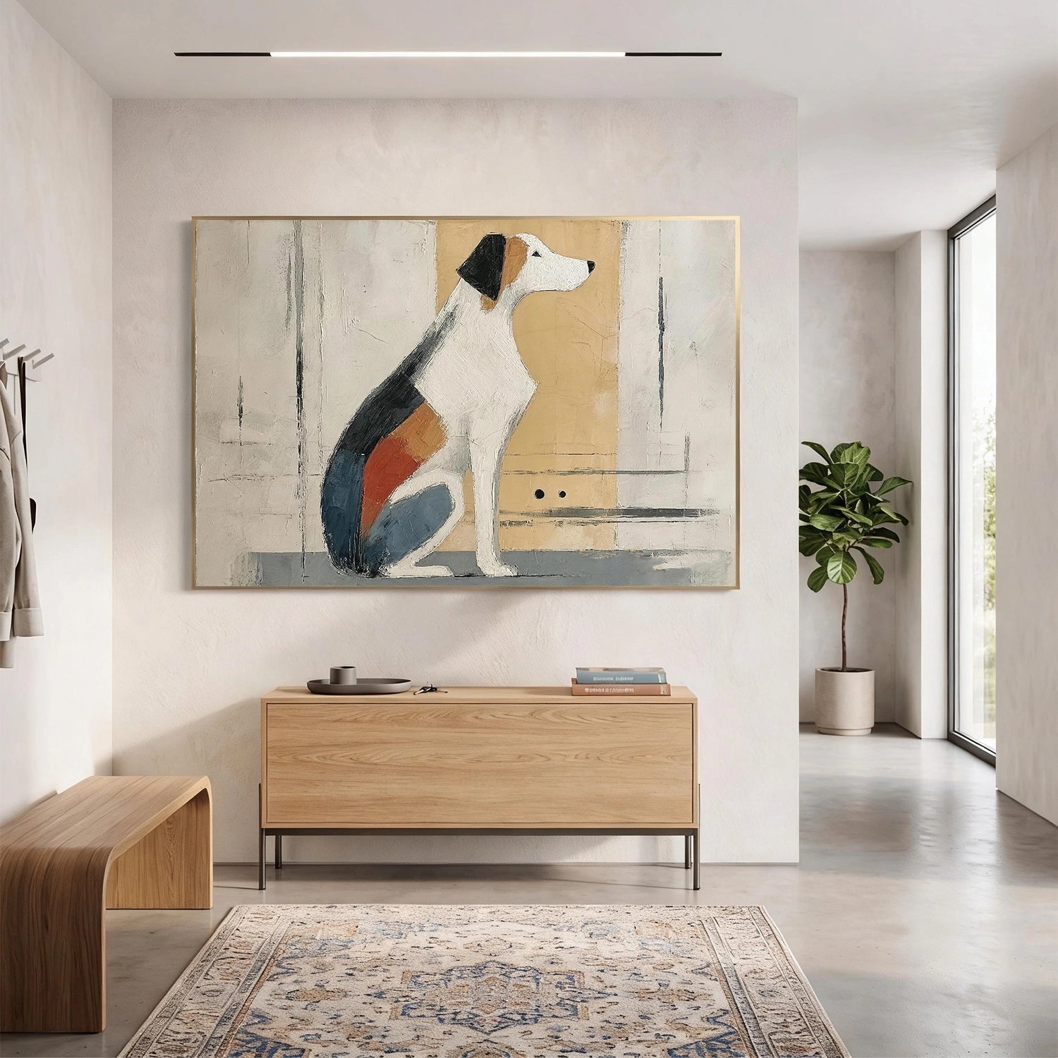 Abstract Animal Art Dog Wall Art #AT087