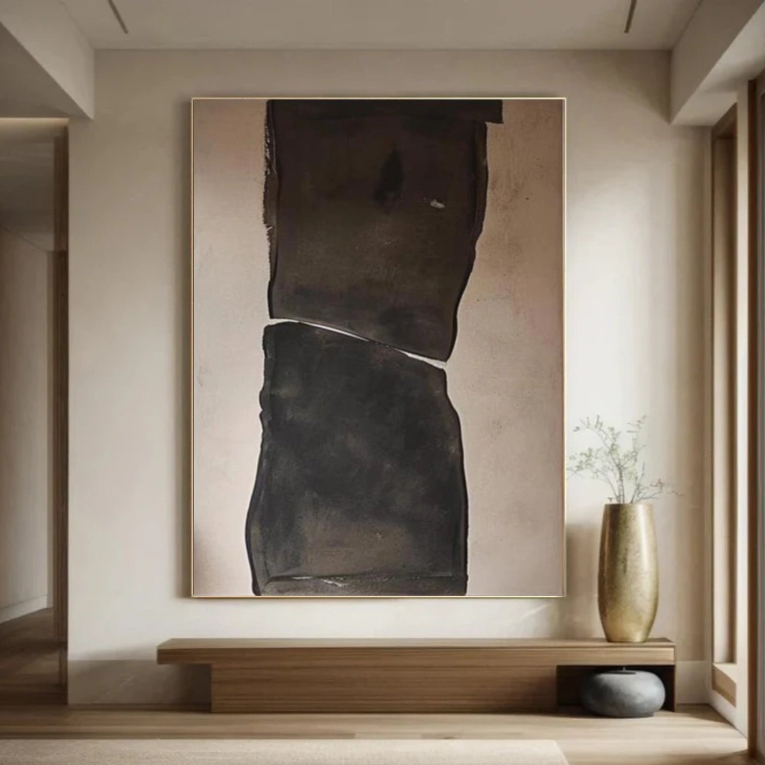 Wabi Sabi Abstract Canvas Art #WA255