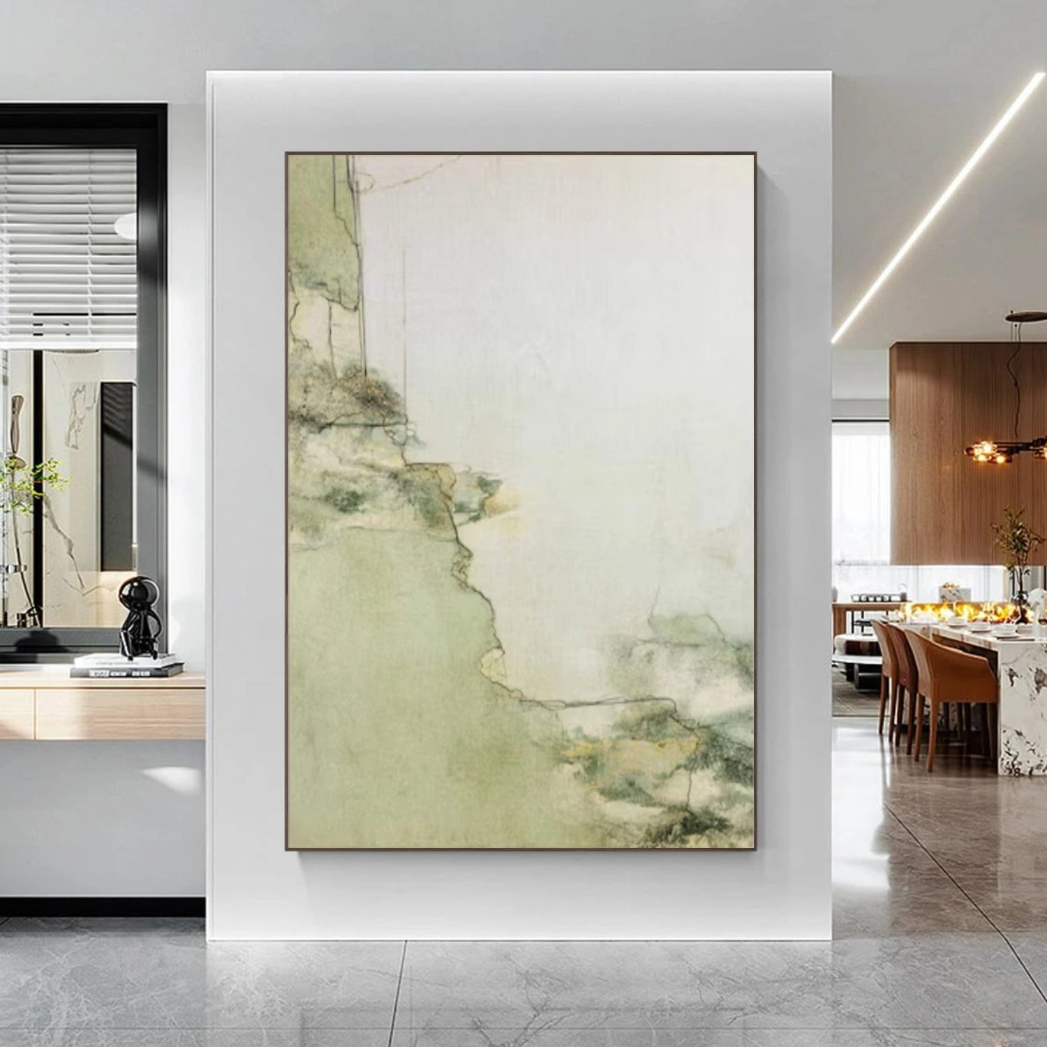 Wabi Sabi Abstract Canvas Art #WA237